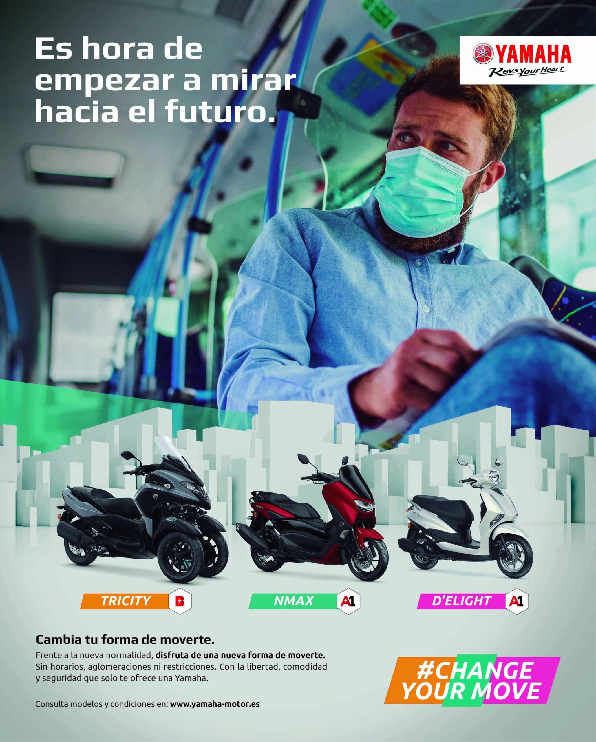 Yamaha mira hacia el futuro con su campaña de "nueva movilidad" realizada por La Bendita Agencia