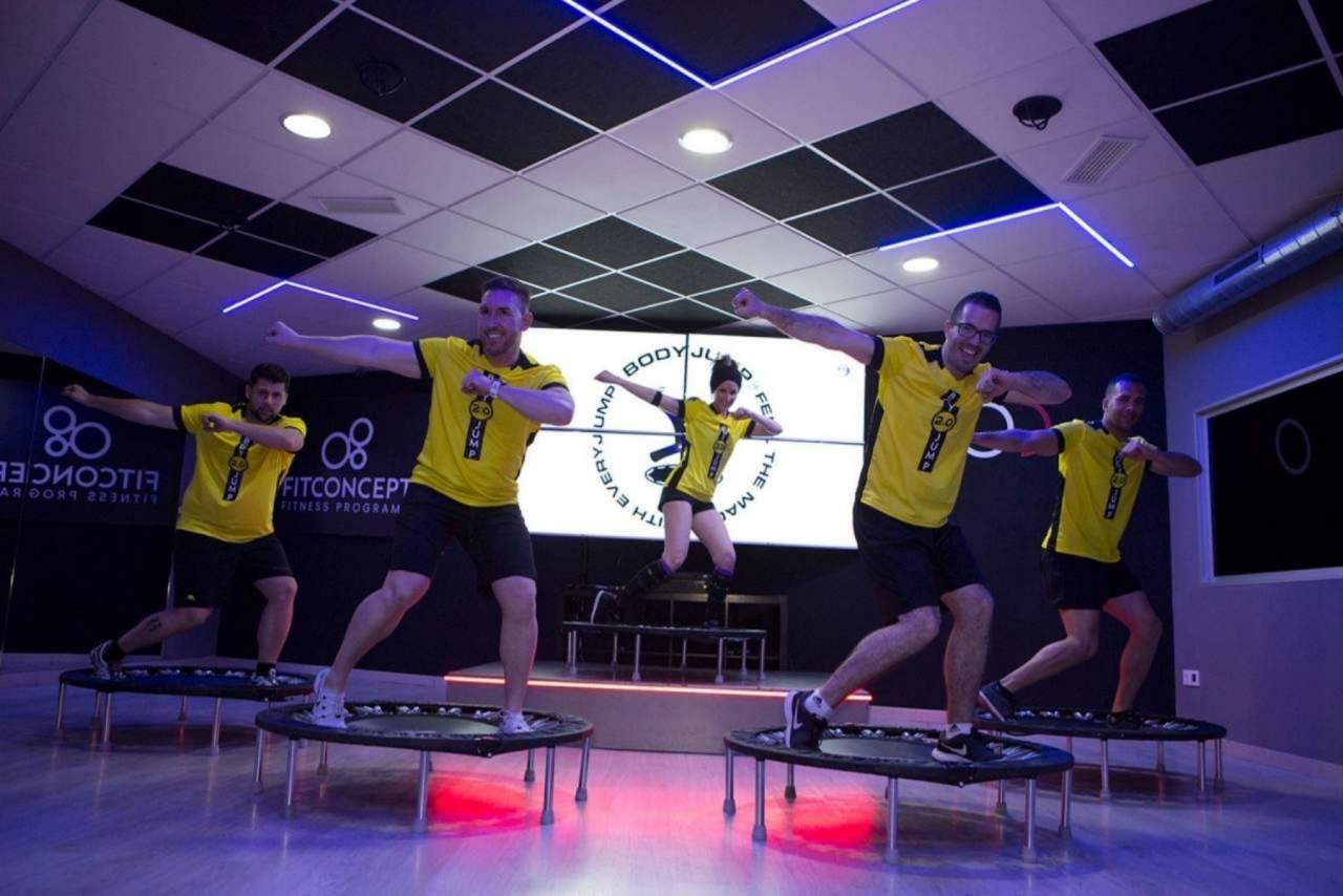 Bodyjump es el primer y único entrenamiento sobre un mini-trampolín creado en España: FitconceptPro