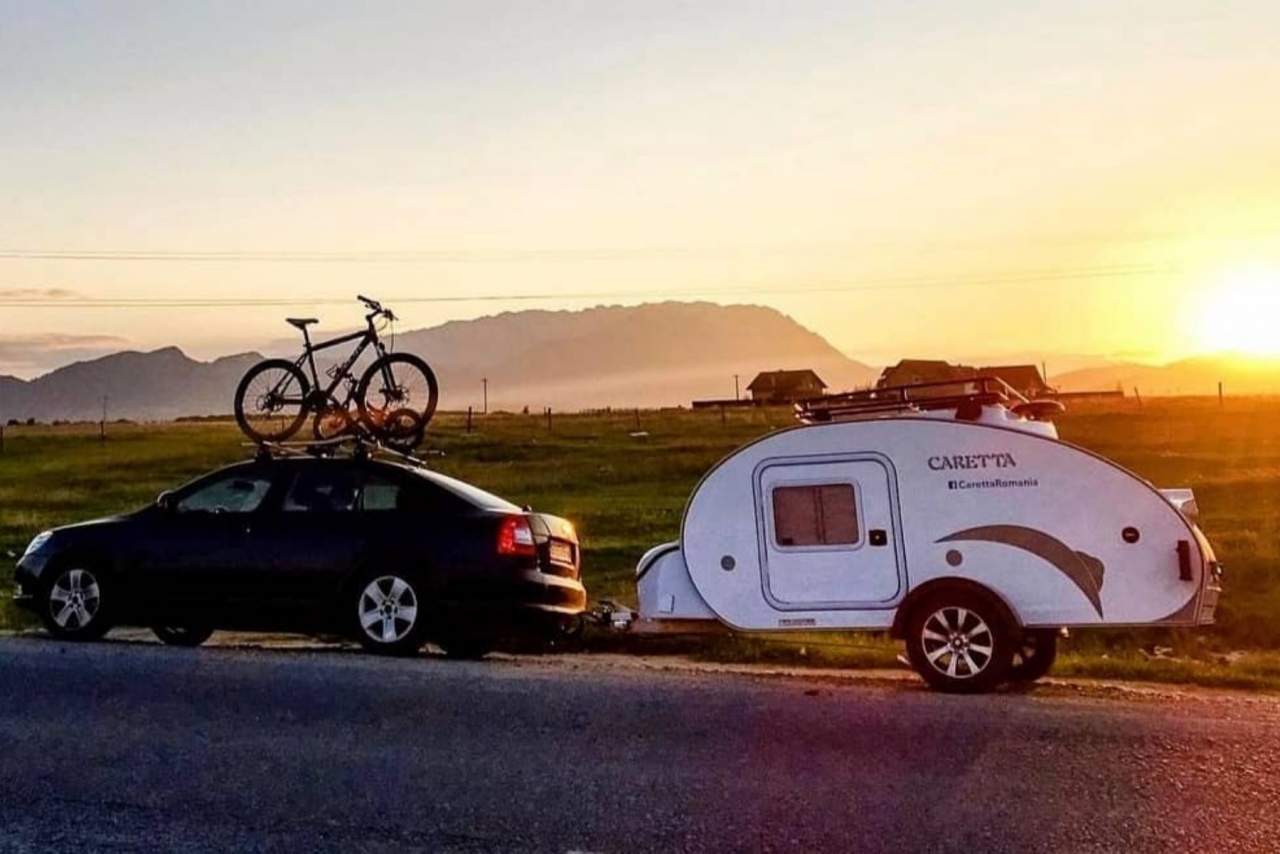 La mini caravana Caretta, la única caravana que se puede utilizar todo el año, gracias a su aislamiento
