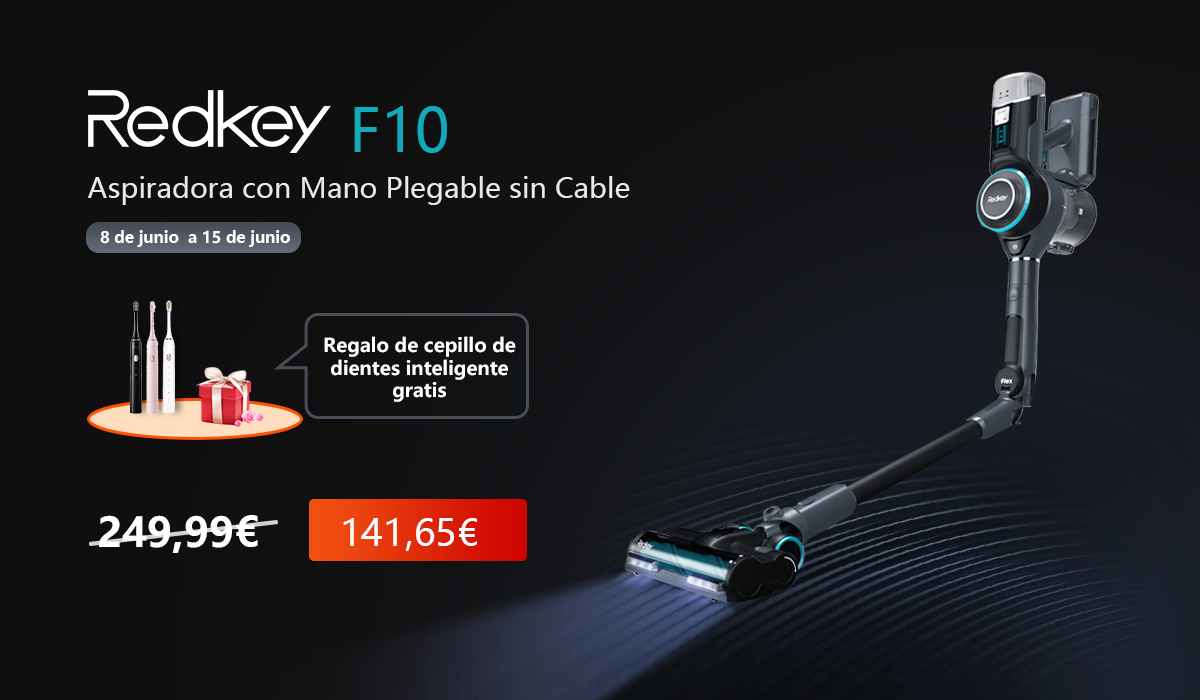 La aspiradora plegable inalámbrica de mano Redkey F10 viene a revolucionar el mercado