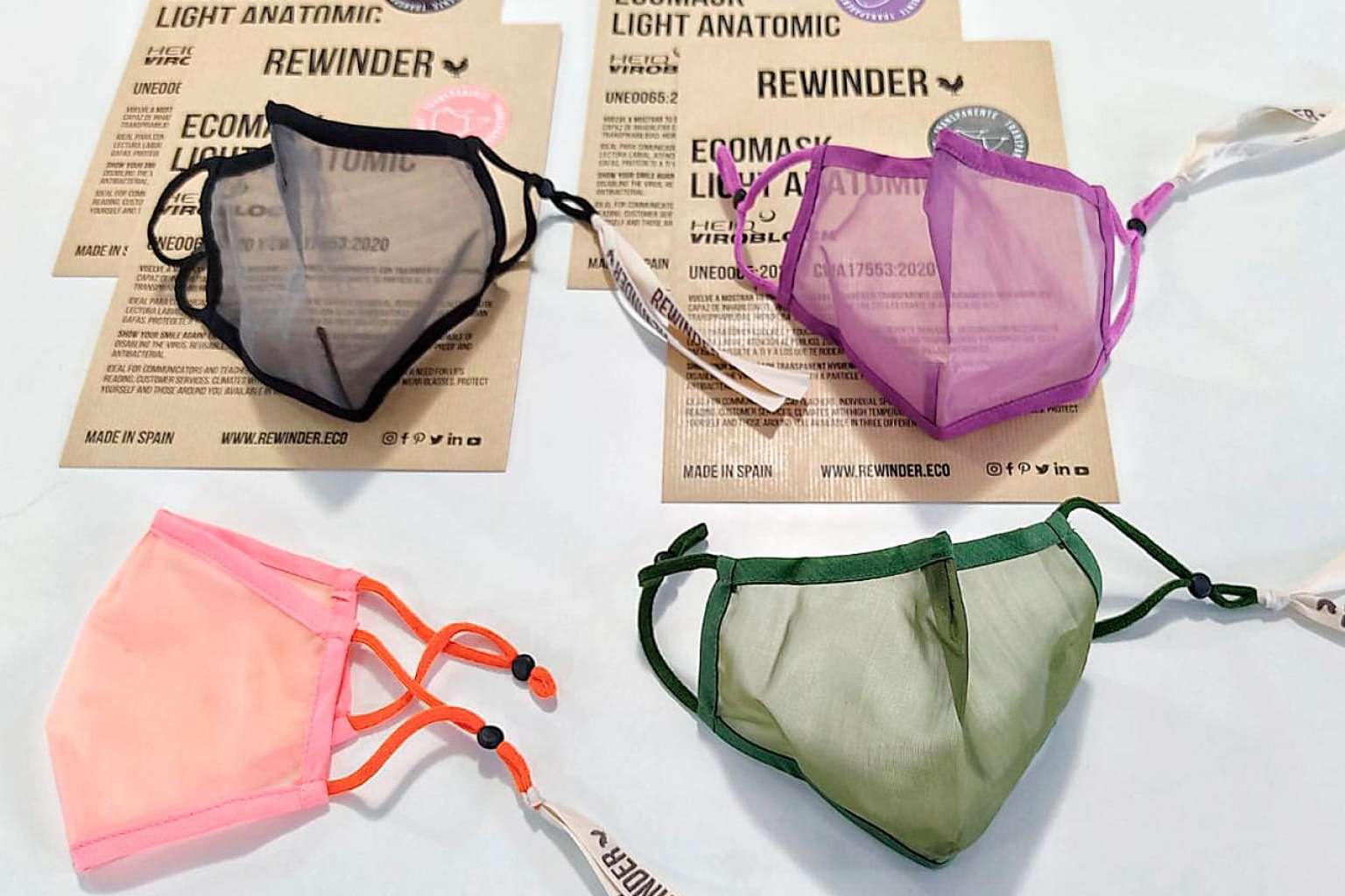 Rewinder: las mascarillas reutilizables previenen el uso de 50.000.000 mascarillas desechables, y contando...