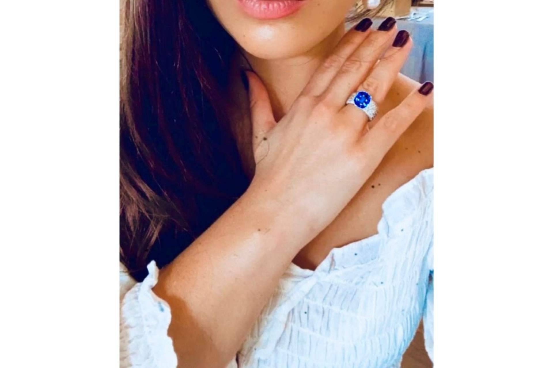 Confección de joyas únicas con la gema tanzanita por la  reconocida gemóloga Isabella Seijo