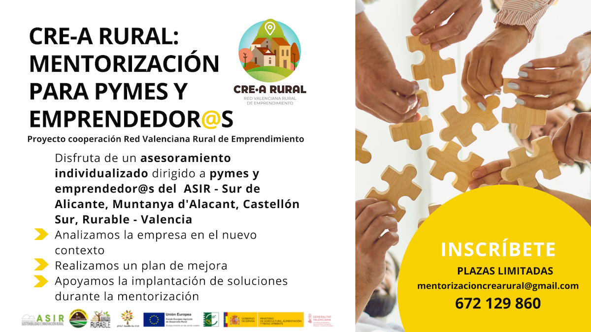 CRE-A Rural abre la inscripción al programa de asesoramiento empresarial