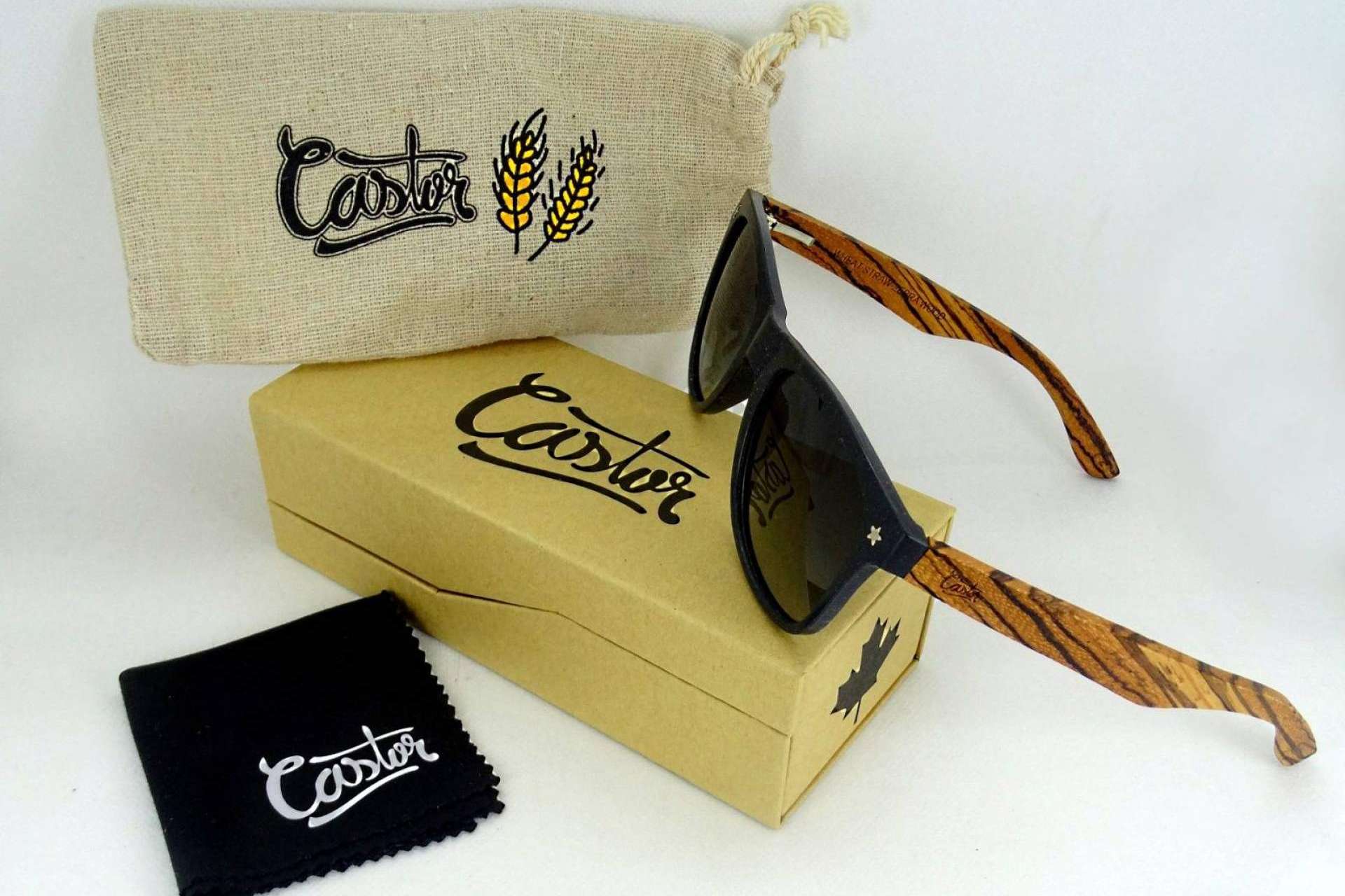 Las gafas de sol fabricadas a partir de fibra de paja de trigo, de Castor Sunglasses
