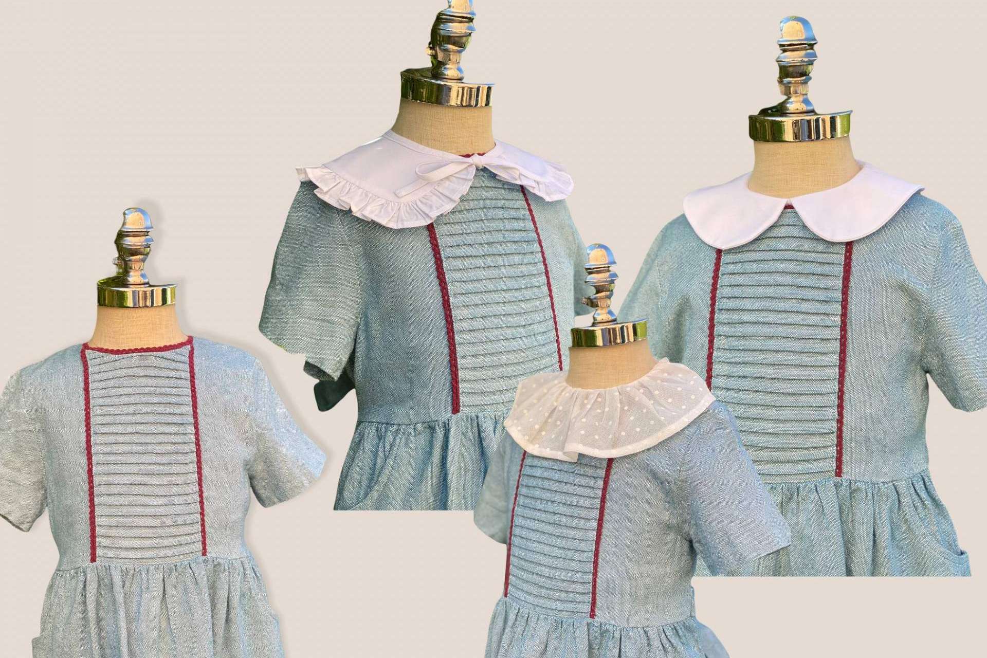 Adornar las camisas de los hijos con los cuellos infantiles de VinicaMoon