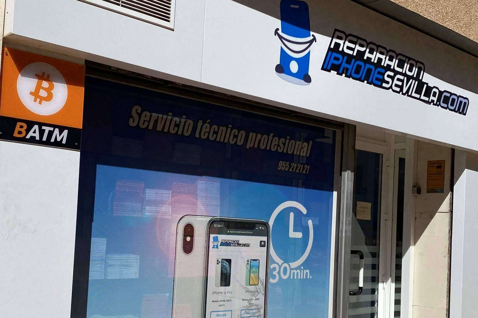 Reparación iPhone Sevilla cuenta con un cajero Bitcoin en Sevilla