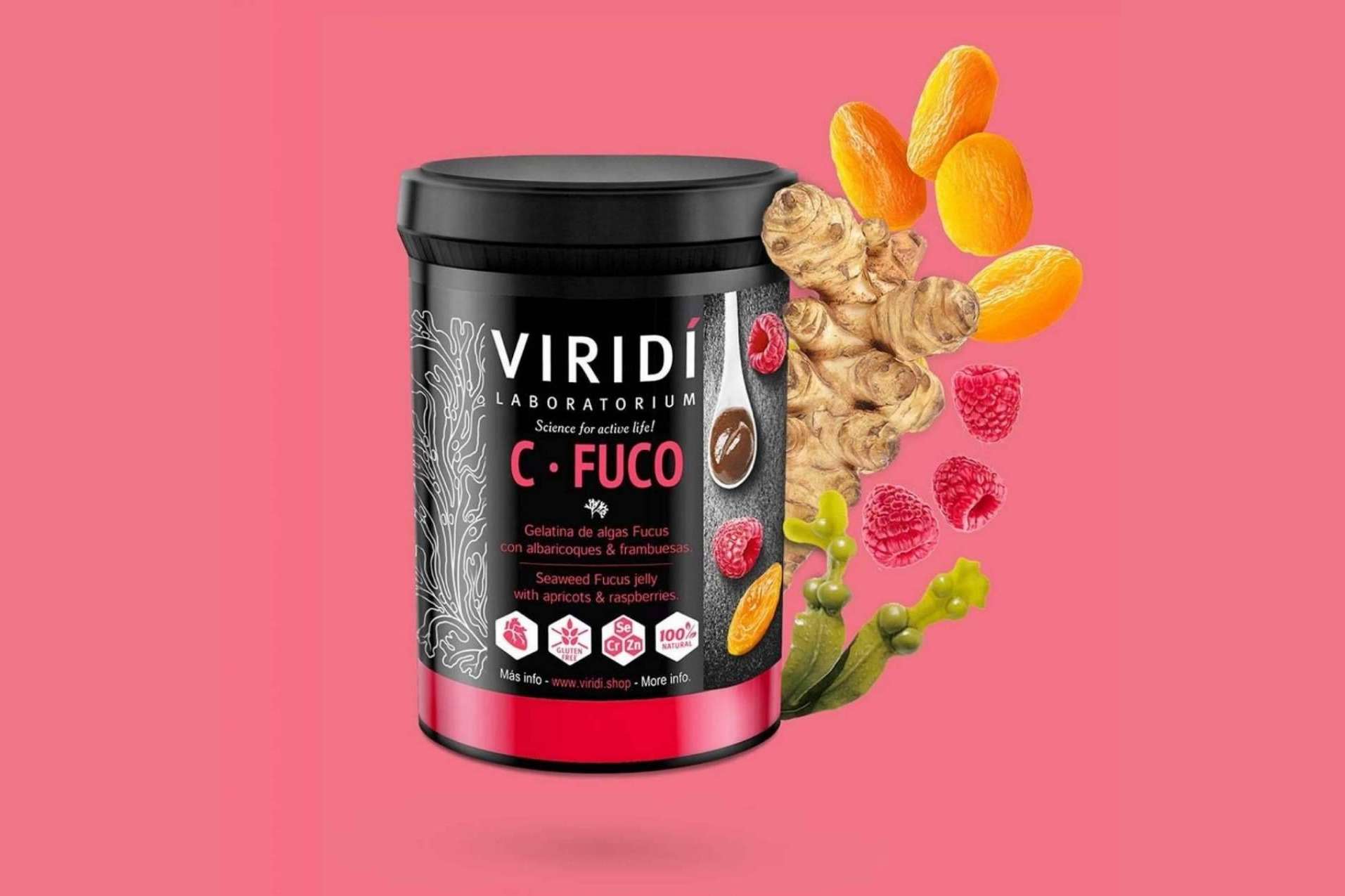 El producto C-Fuco fabricado a base de algas fucus de Laboratorio Viridi