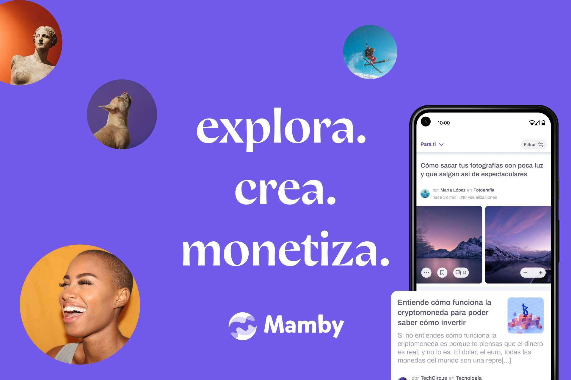Mamby, la red social que ofrece contenidos según los intereses de sus usuarios y paga a sus creadores