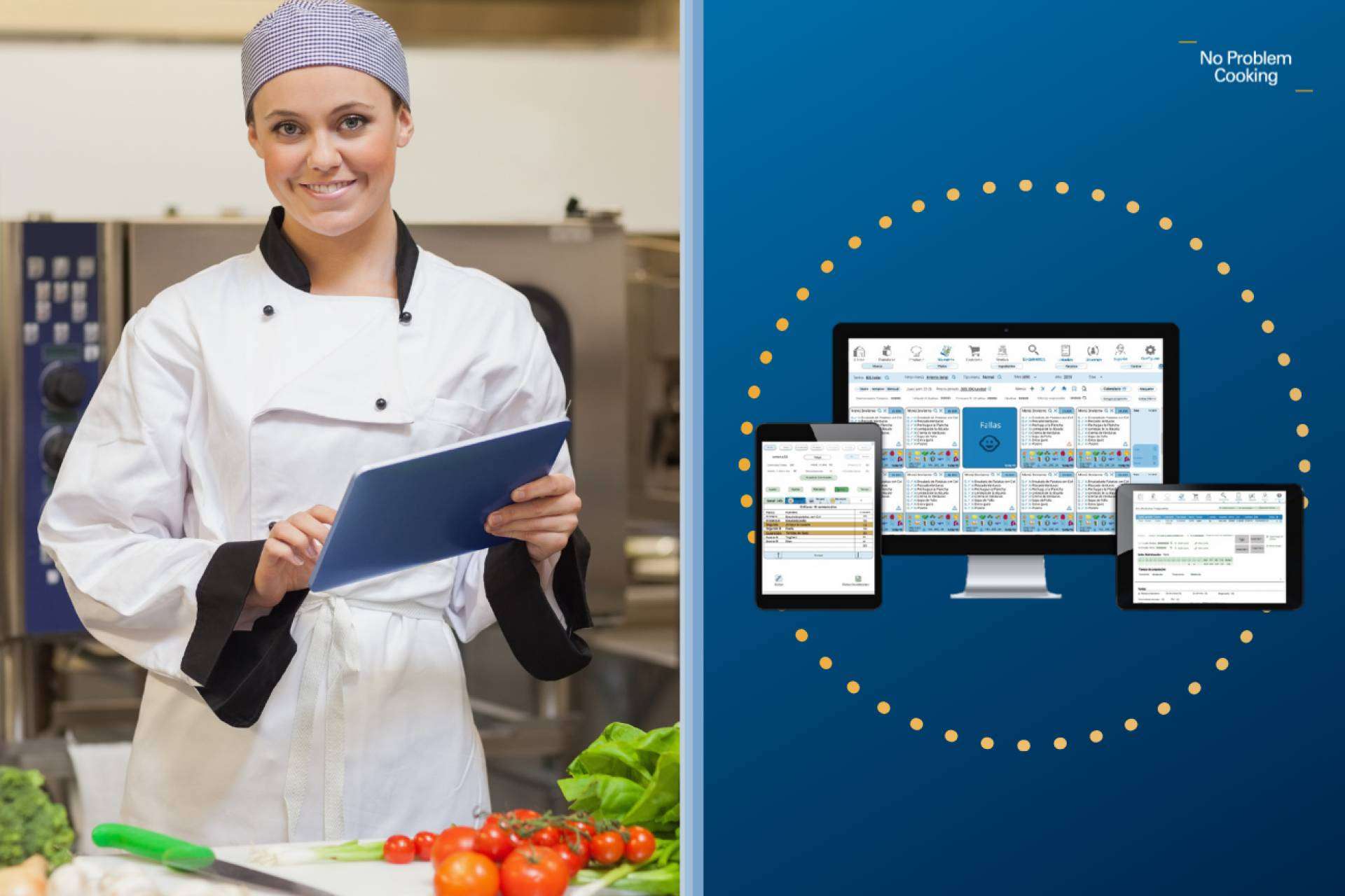 El software para restaurantes que gestiona y controla todo el proceso de elaboración alimentaria, No Problem Cooking