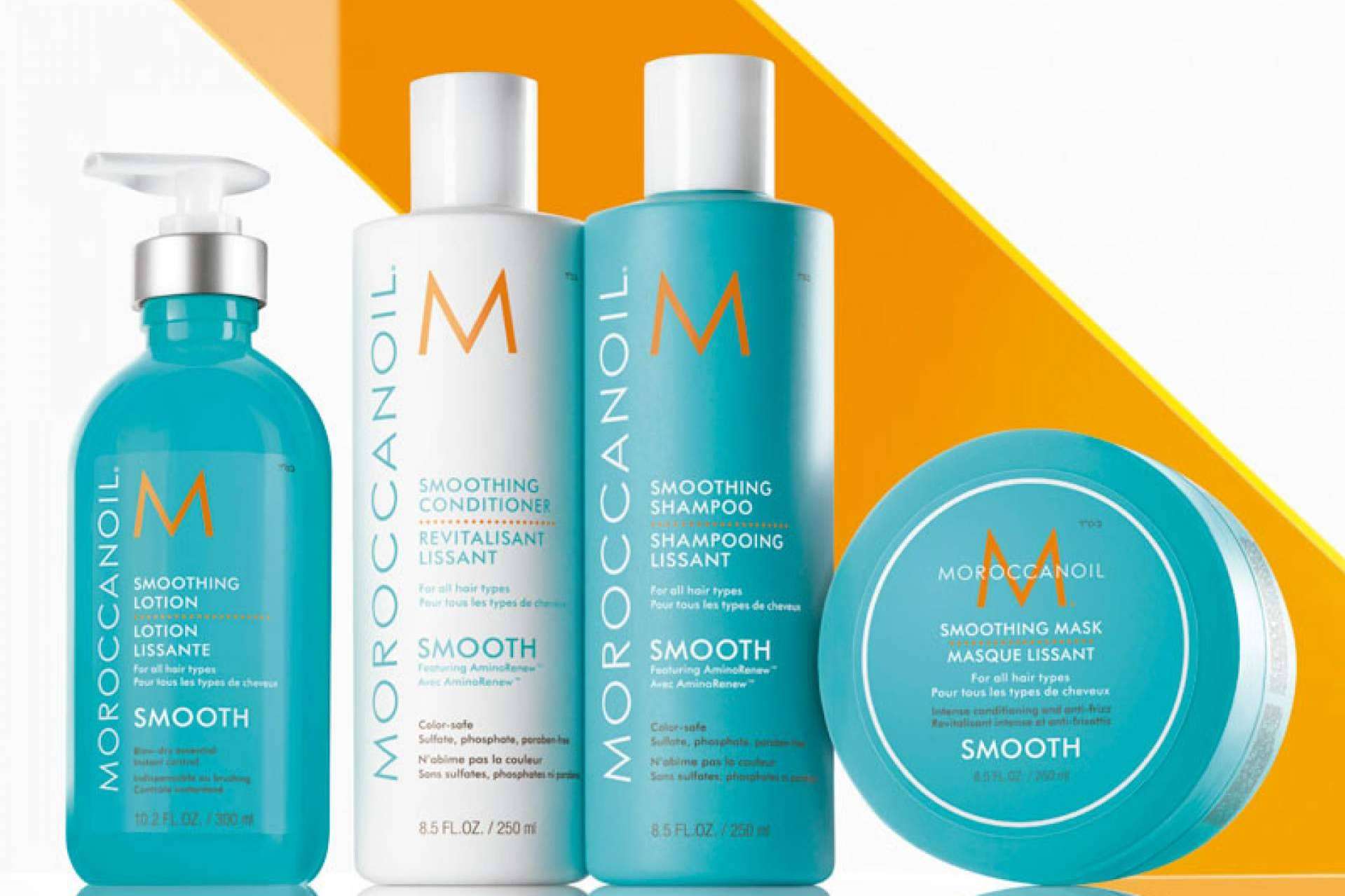 Controlar el encrespado de forma fácil a través de la línea Moroccanoil Smooth de Llarcó