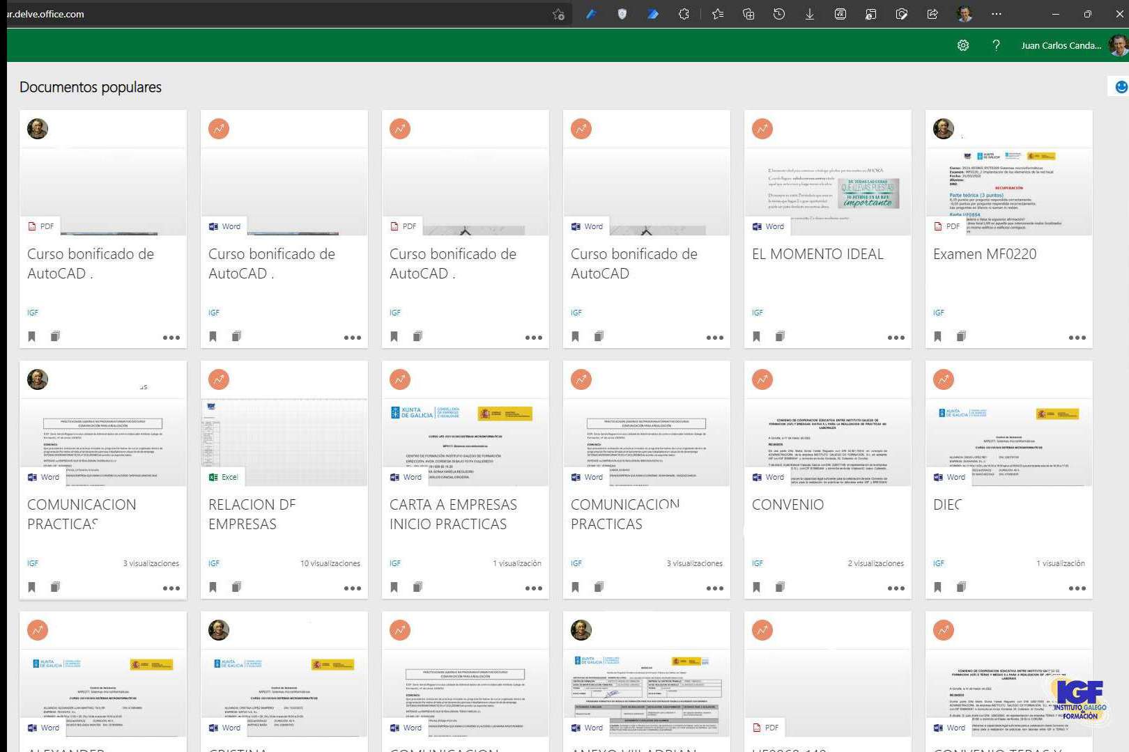 Un completo curso profesional bonificado de Microsoft 365 con el Instituto Galego de Formación
