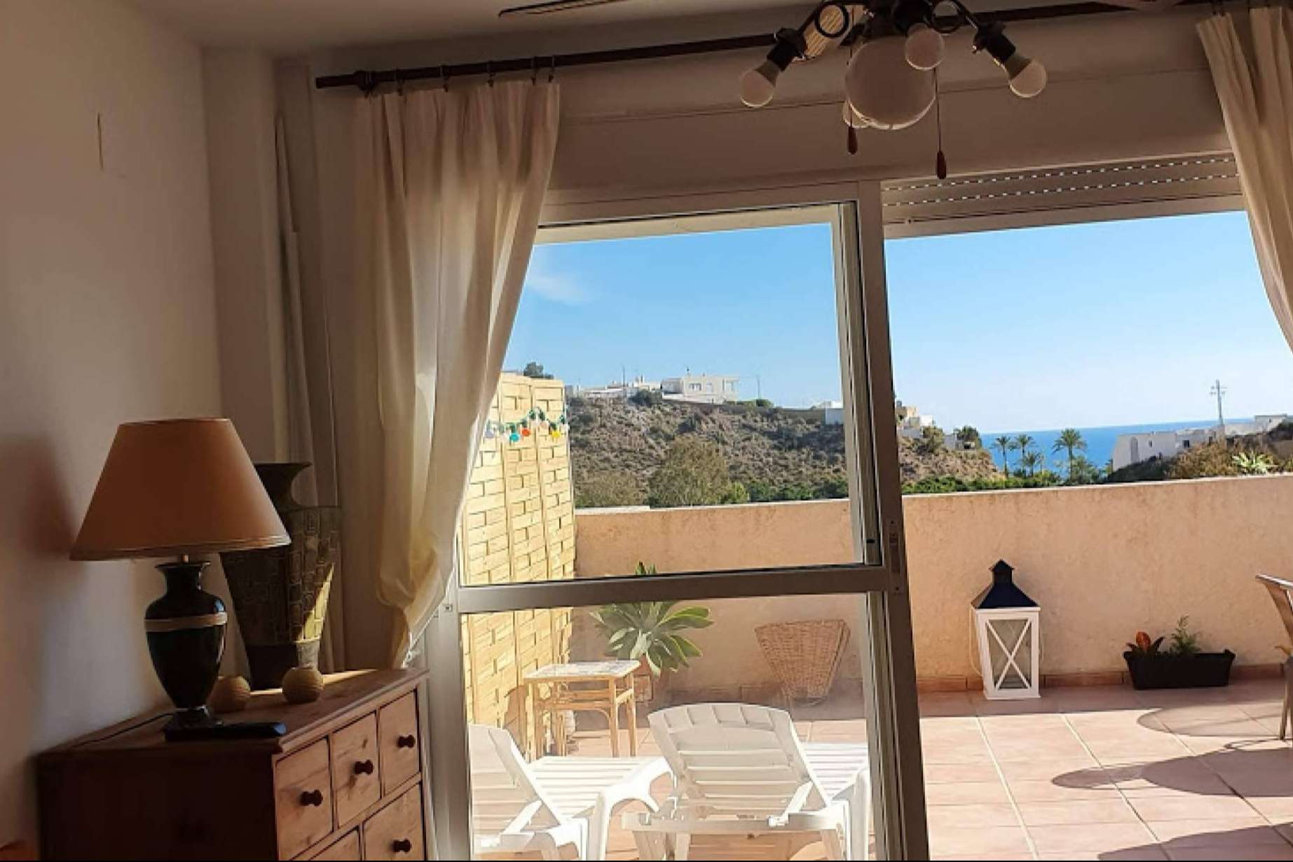 Vistas al mar desde el apartamento de Villajoyosa