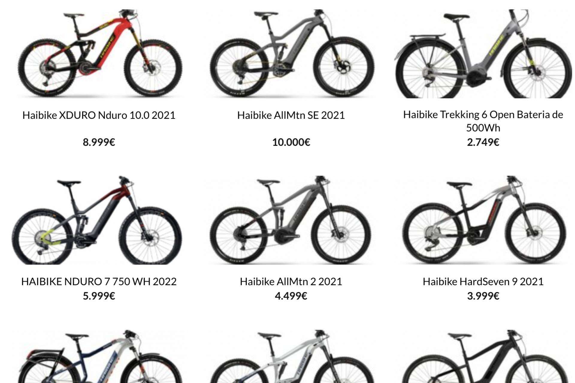 La tienda Ebike.es comercializa las bicicletas eléctricas Haibike en España