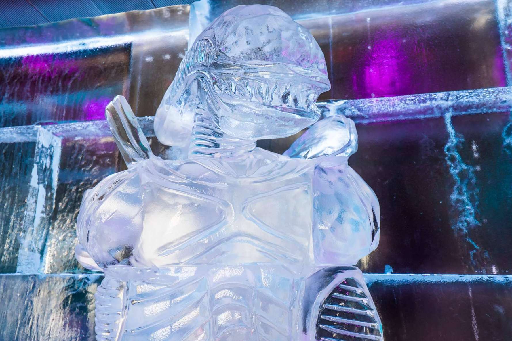 Esculturas de hielo en Ice Barcelona que rinden homenaje al cine