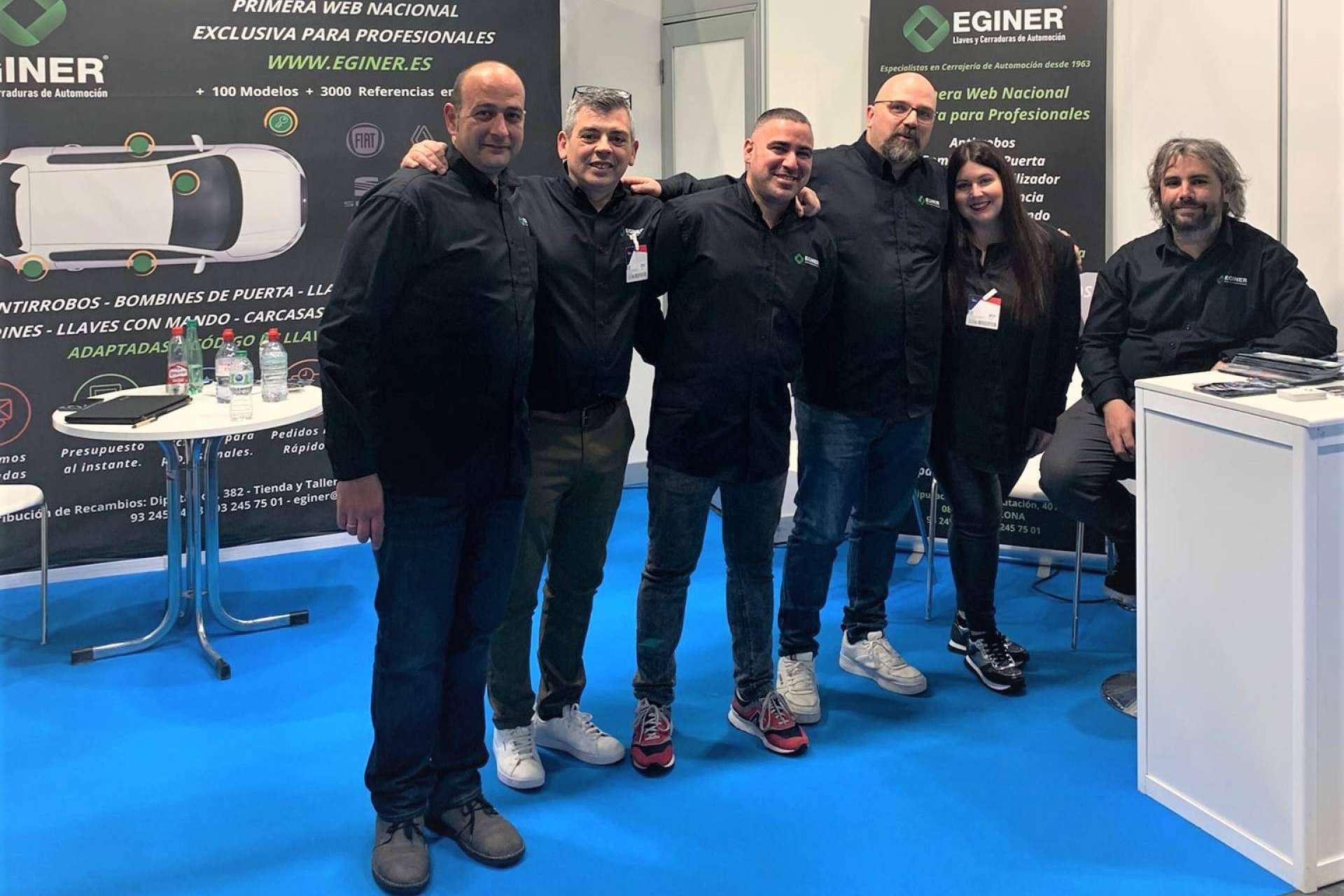 El stand de la compañía EGINER tiene un gran éxito en la Feria Motortec 2022