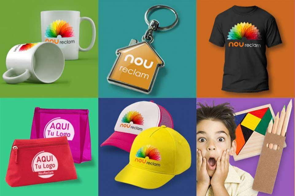 NouReclam, compañía de regalos publicitarios personalizados con el logo para publicidad