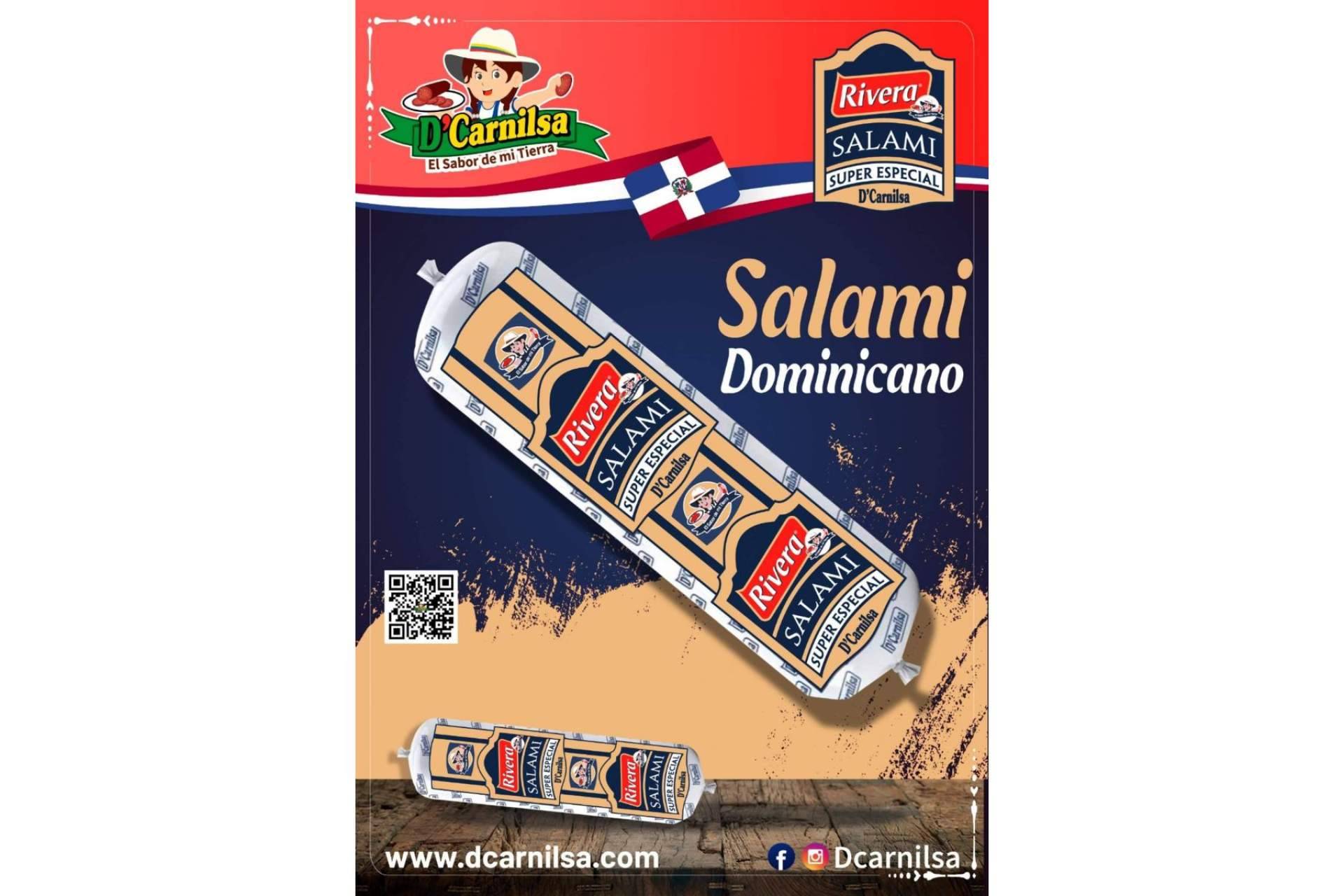 La fábrica de alimentos de origen colombiano D’Carnilsa distribuye salami dominicano