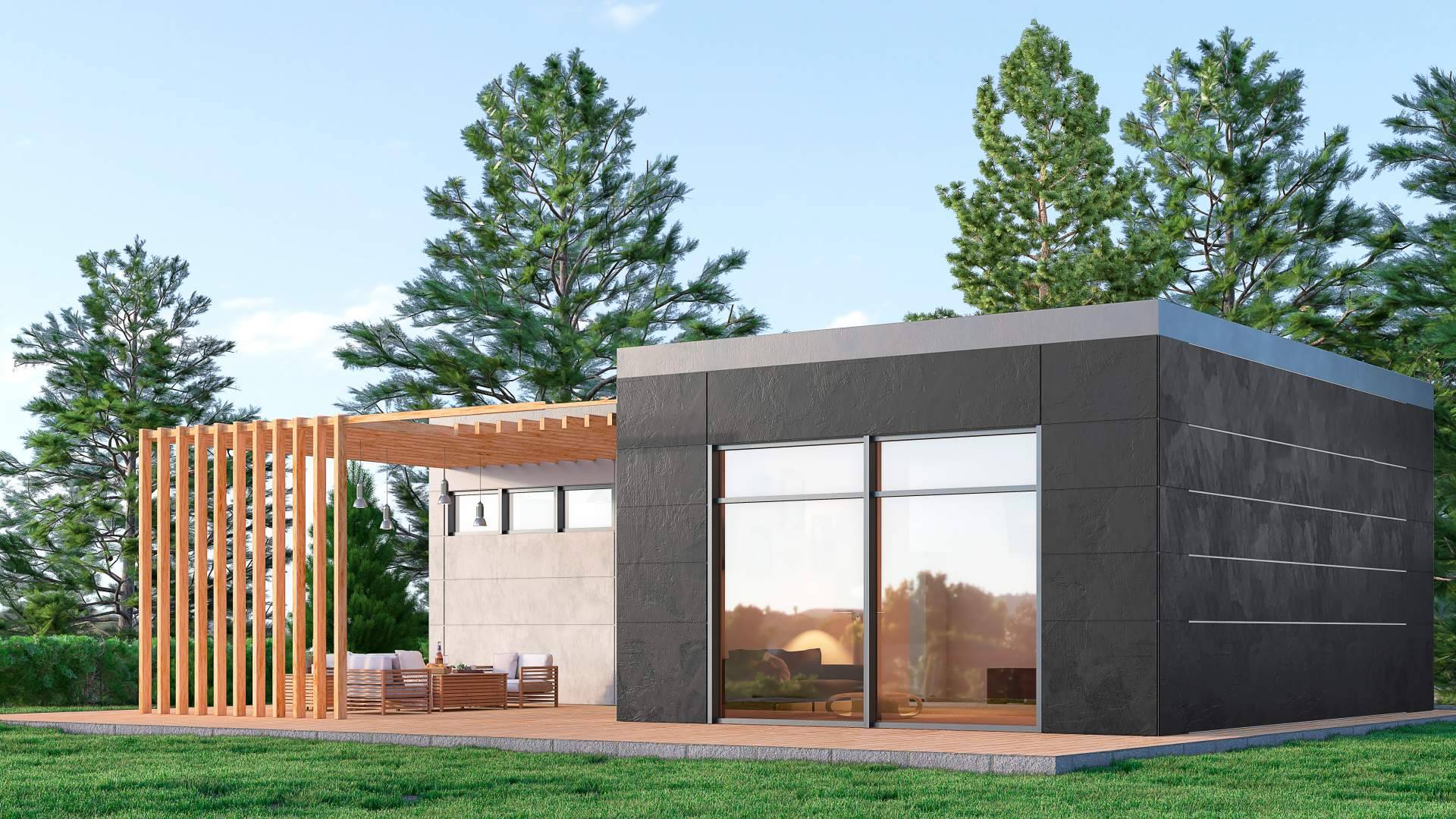 La iniciativa de KIRSAN Invest para pequeñas y medianas empresas, los edificios modulares compactos con paneles solares integrados