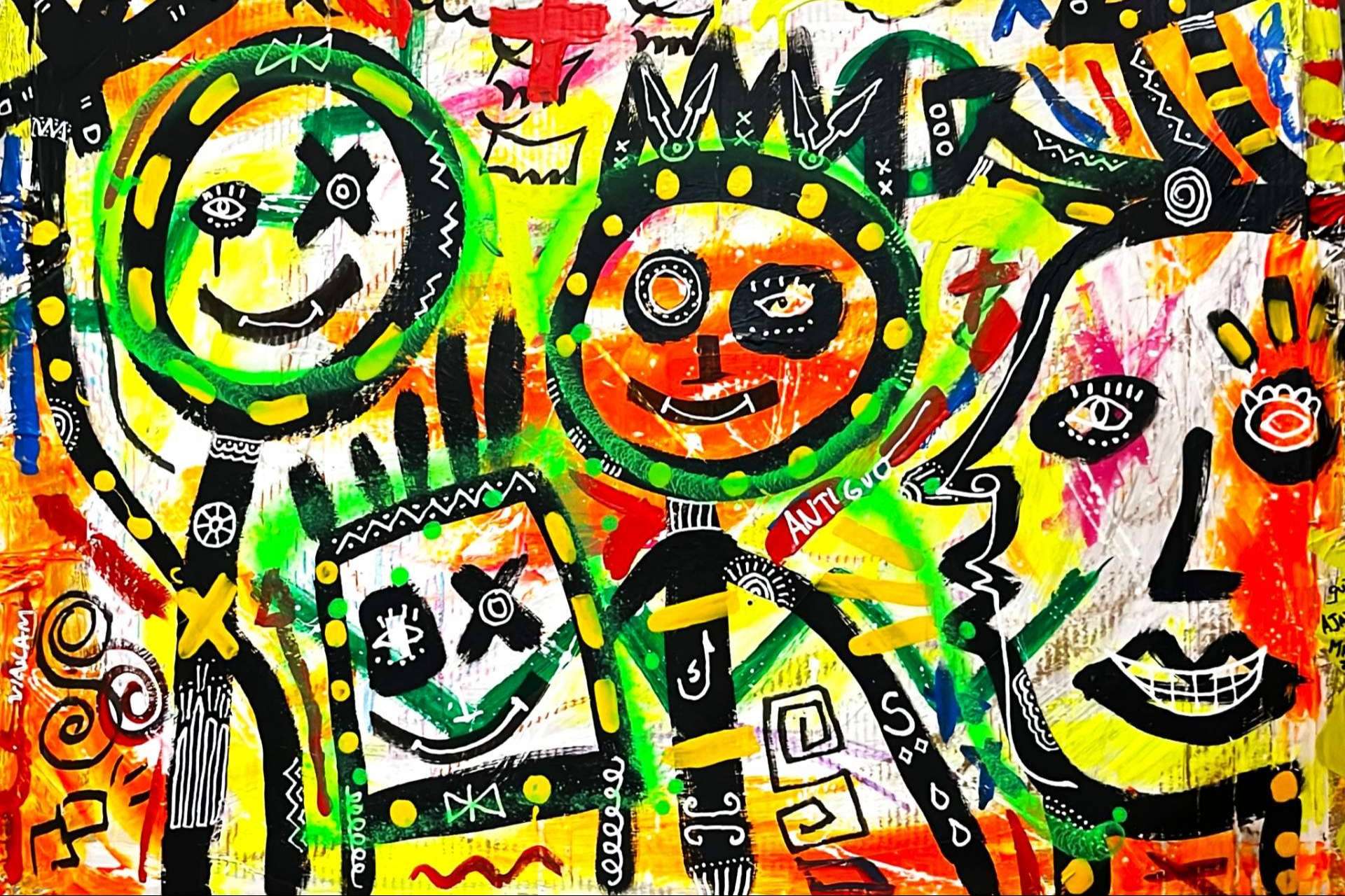 Guto Ajayu aprovecha materiales muy distintos y su intuición para crear arte