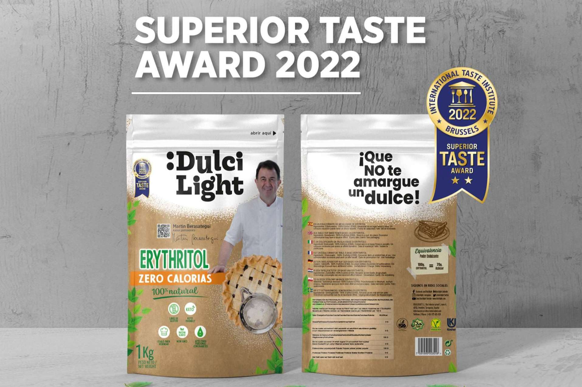 Los edulcorantes Dulcilight fueron premiados por el International Taste Award