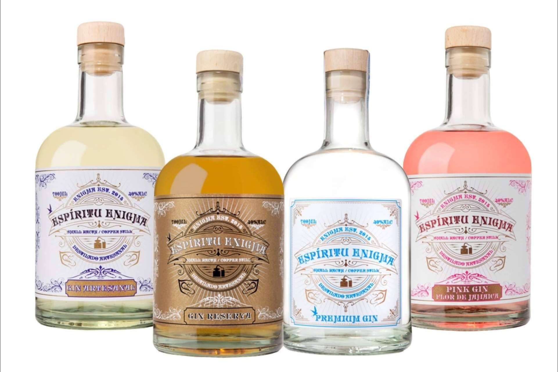 Enigma, bebidas destiladas artesanales de la máxima pureza y calidad excepcional