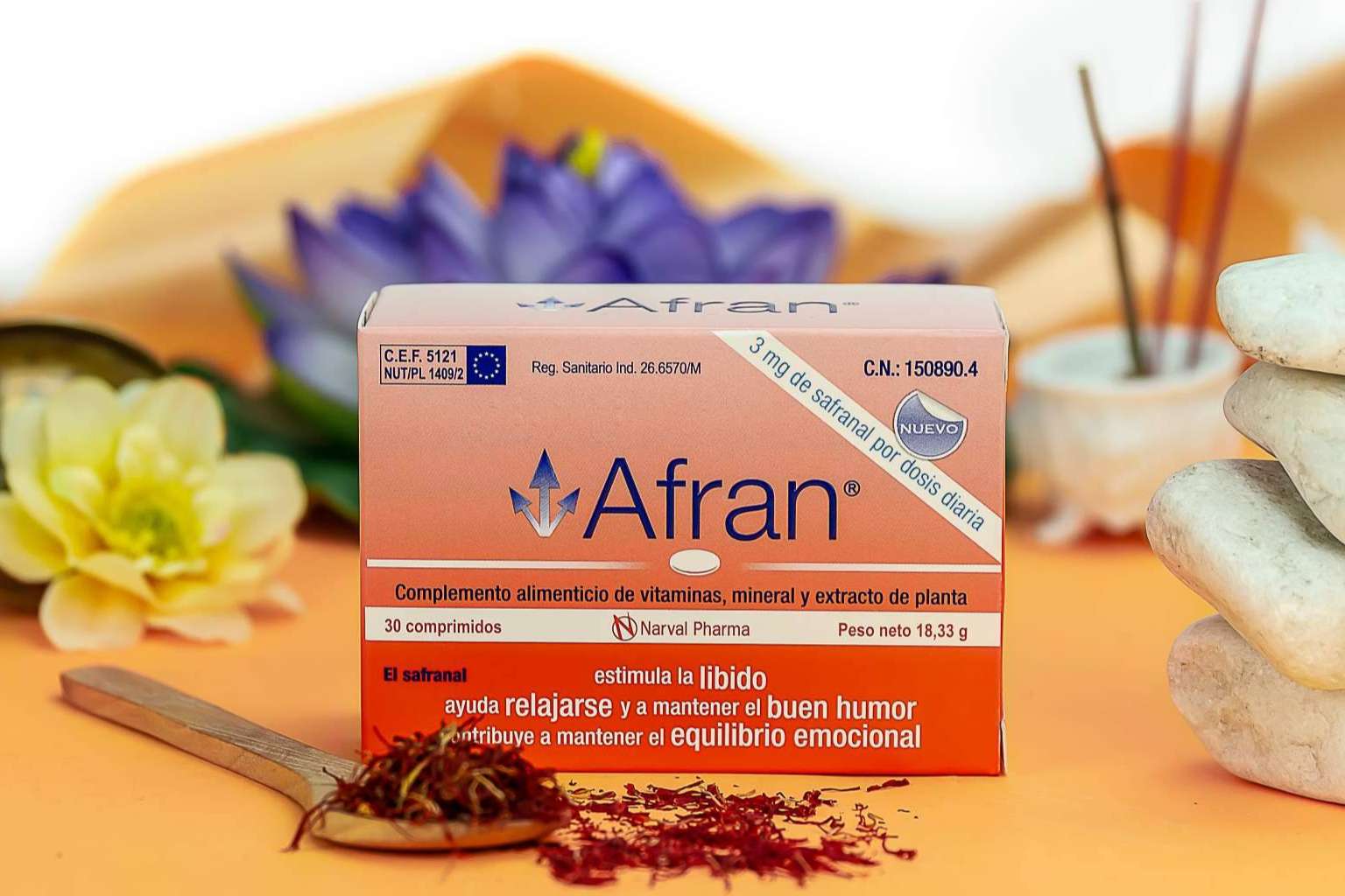 Equilibrio emocional sin medicamentos con Afran, de Narval Pharma