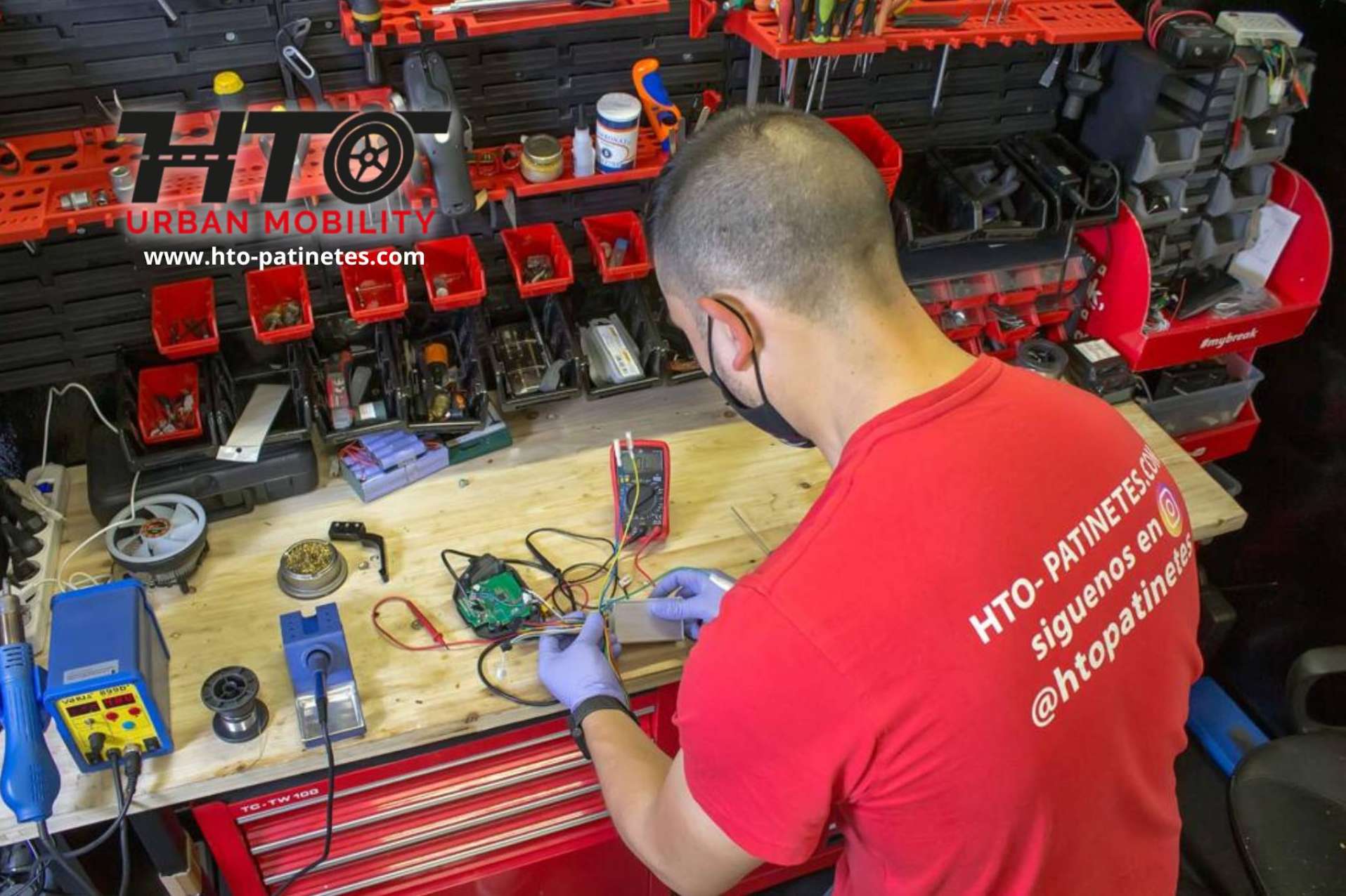 Servicios de reparación de patinetes eléctricos con HTO Urban Mobility