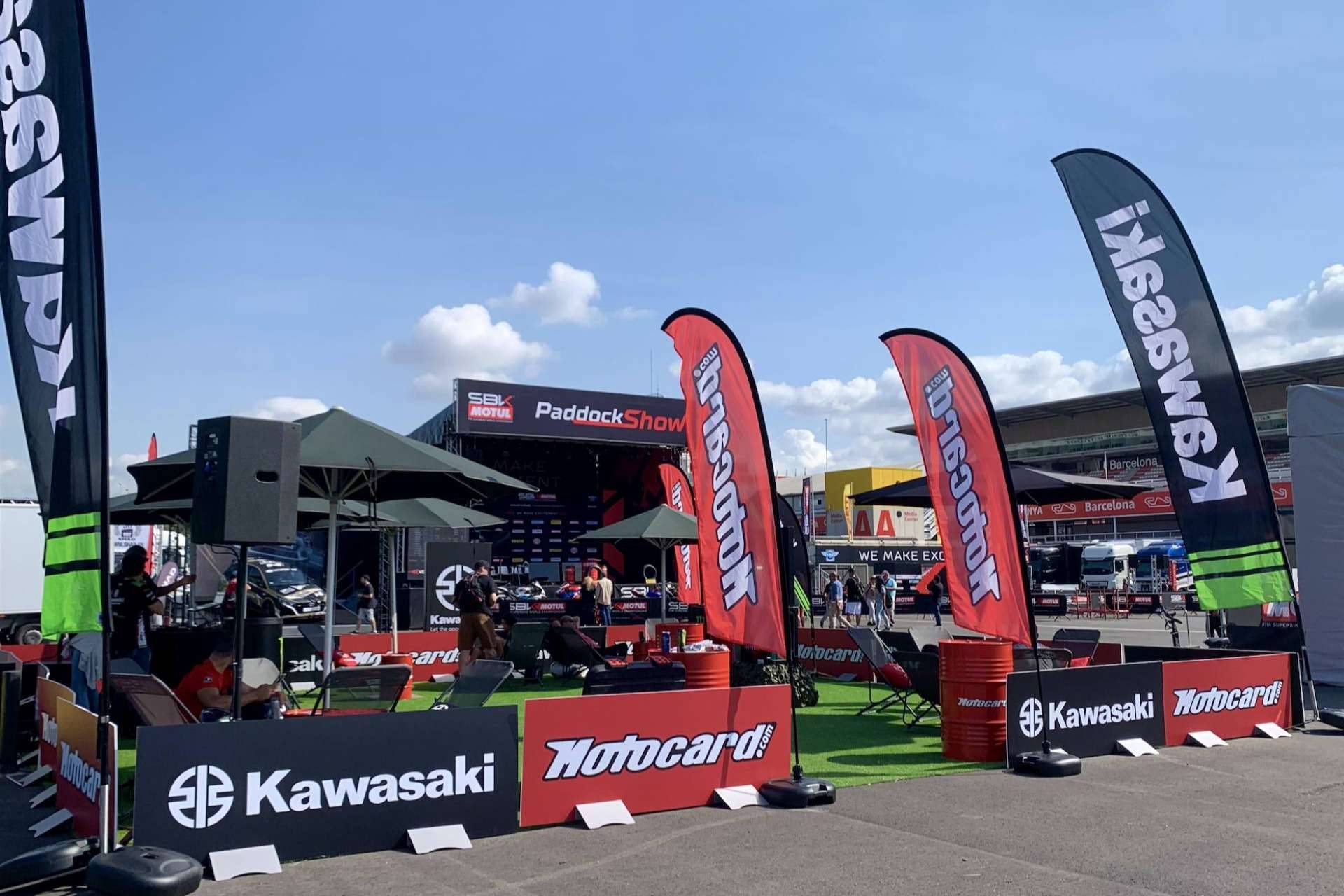 El Paddock Village Motocard/Kawasaki, uno de los grandes puntos de referencia en el Catalunya WorldSBK