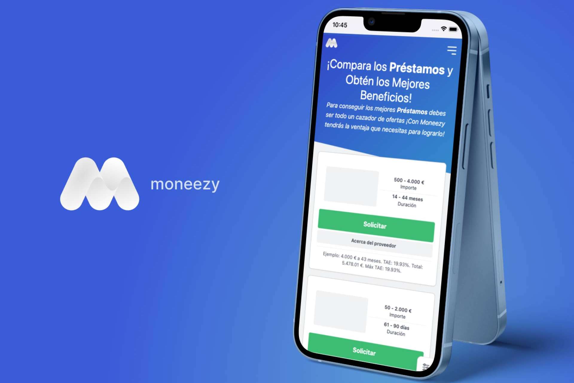 Moneezy, la app para considerar todos los préstamos por los que optar