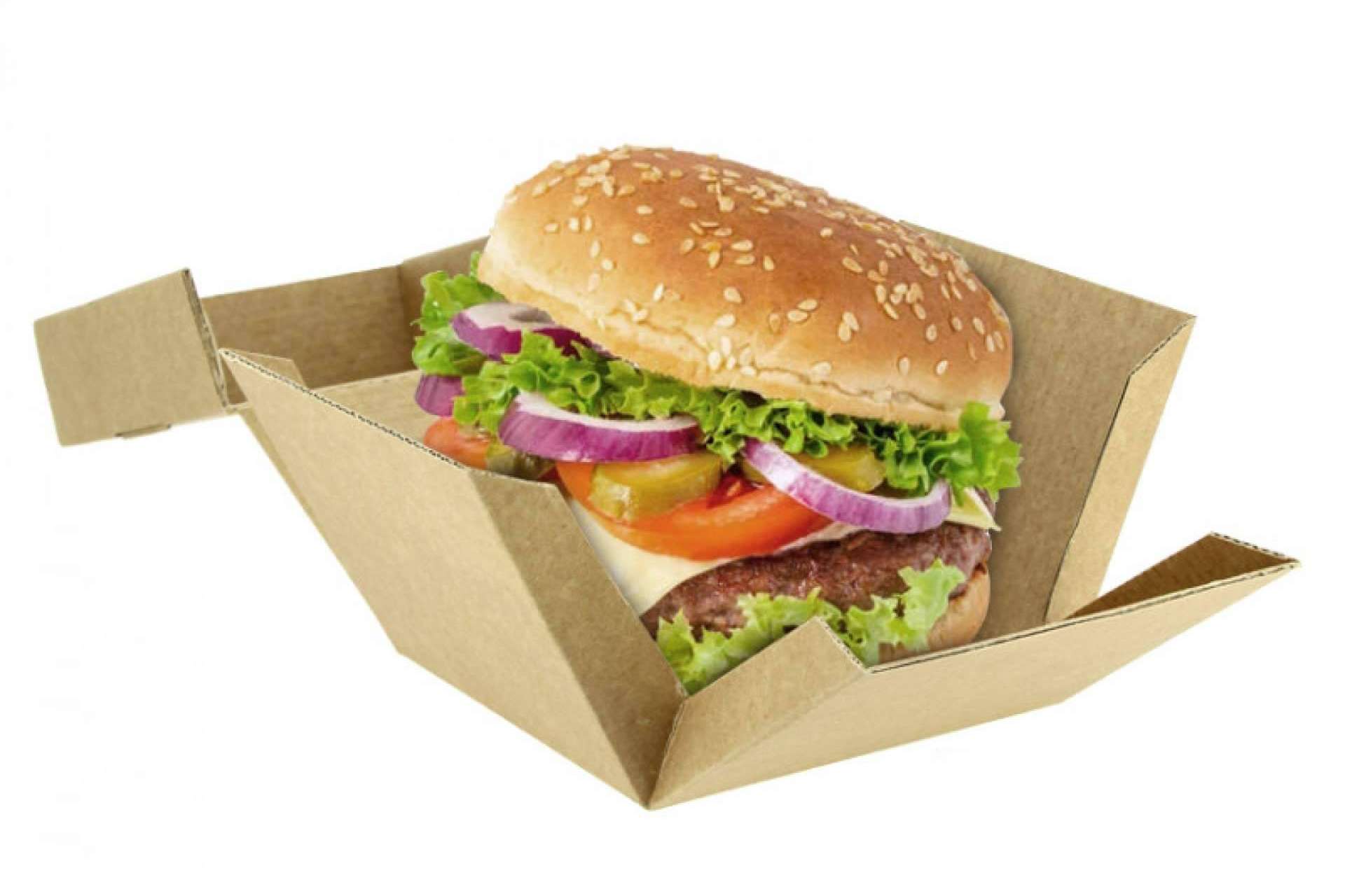 La tendencia de las smash burguers llega a las cajas para hamburguesa de Punto Qpack