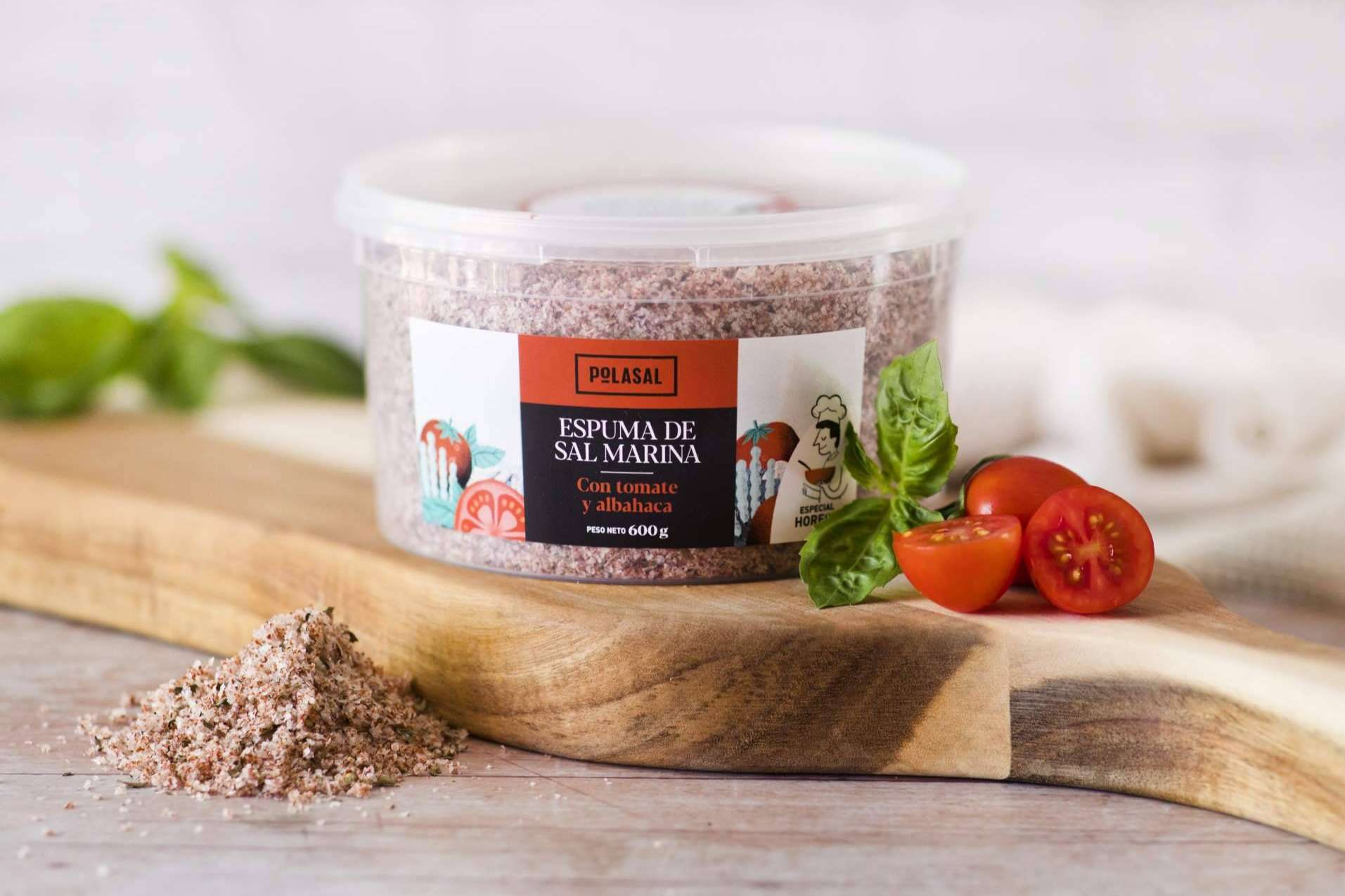 La espuma de sal marina en la alimentación