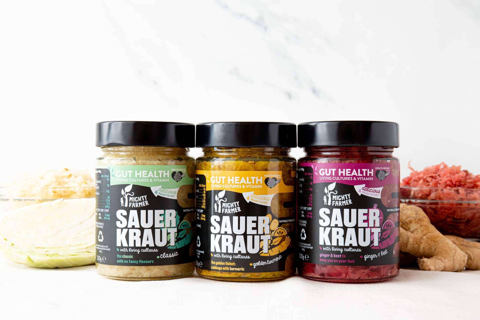 Mighty Farmer y su gama de verduras fermentadas naturalmente para una alimentación saludable