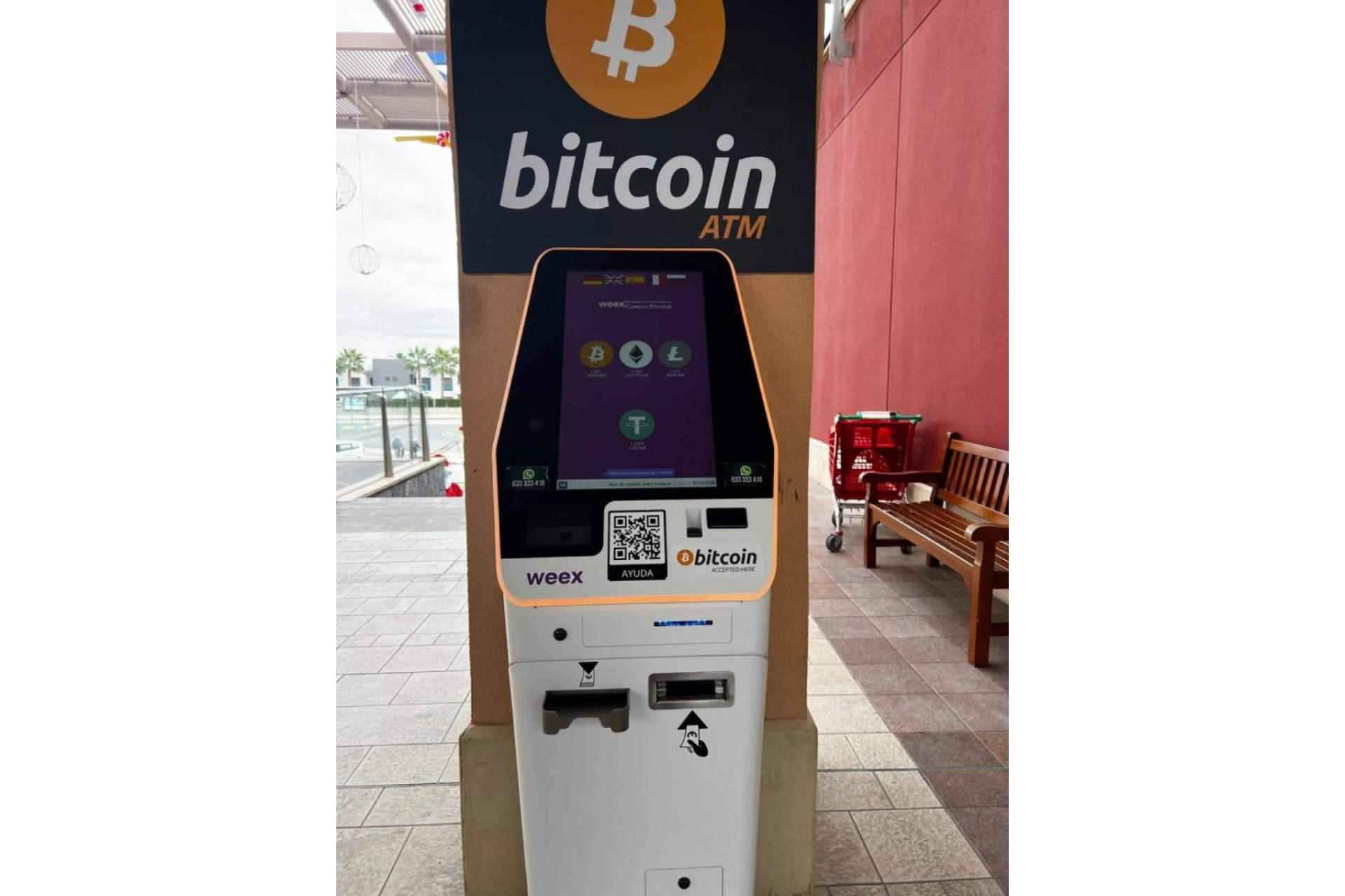 Cajeros de criptomonedas en España, de la mano de Weex