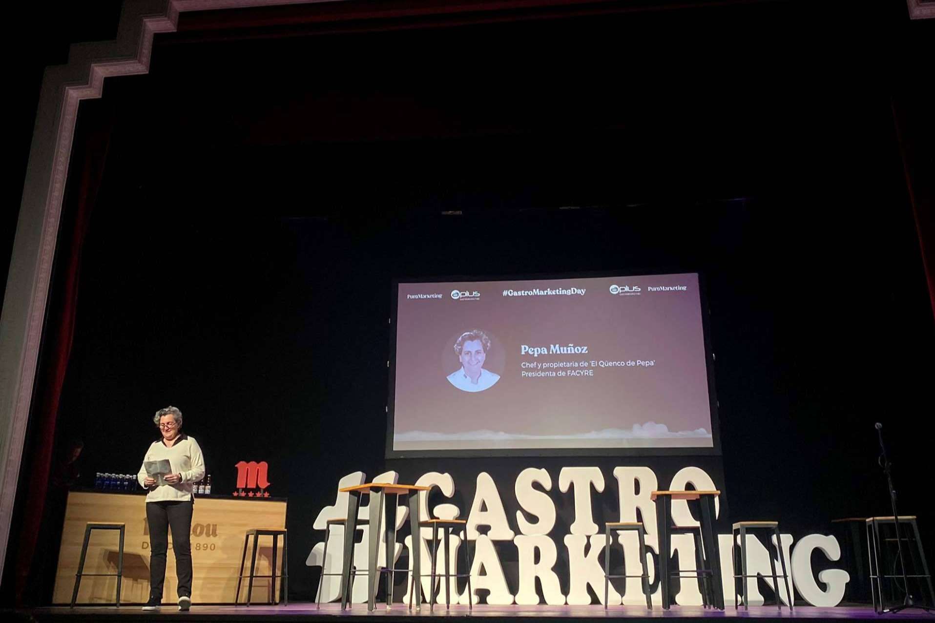 El Gastromarketing Day tiene éxito en Madrid, lleno en el Teatro Amaya con el marketing gastronómico de Aplus Gastromarketing y Puromarketing