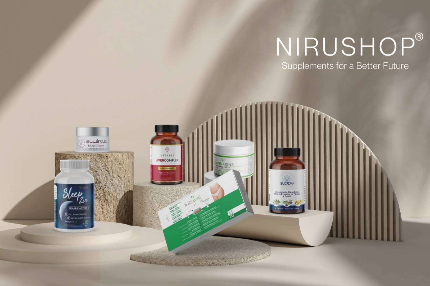 Ingredientes 100 % naturales con los suplementos alimenticios de NIRUSHOP