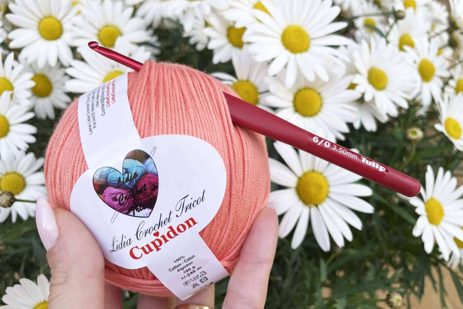 Los hilos de algodón de Lidia Crochet Tricot son ideales para diseñar un amigurumi al crochet