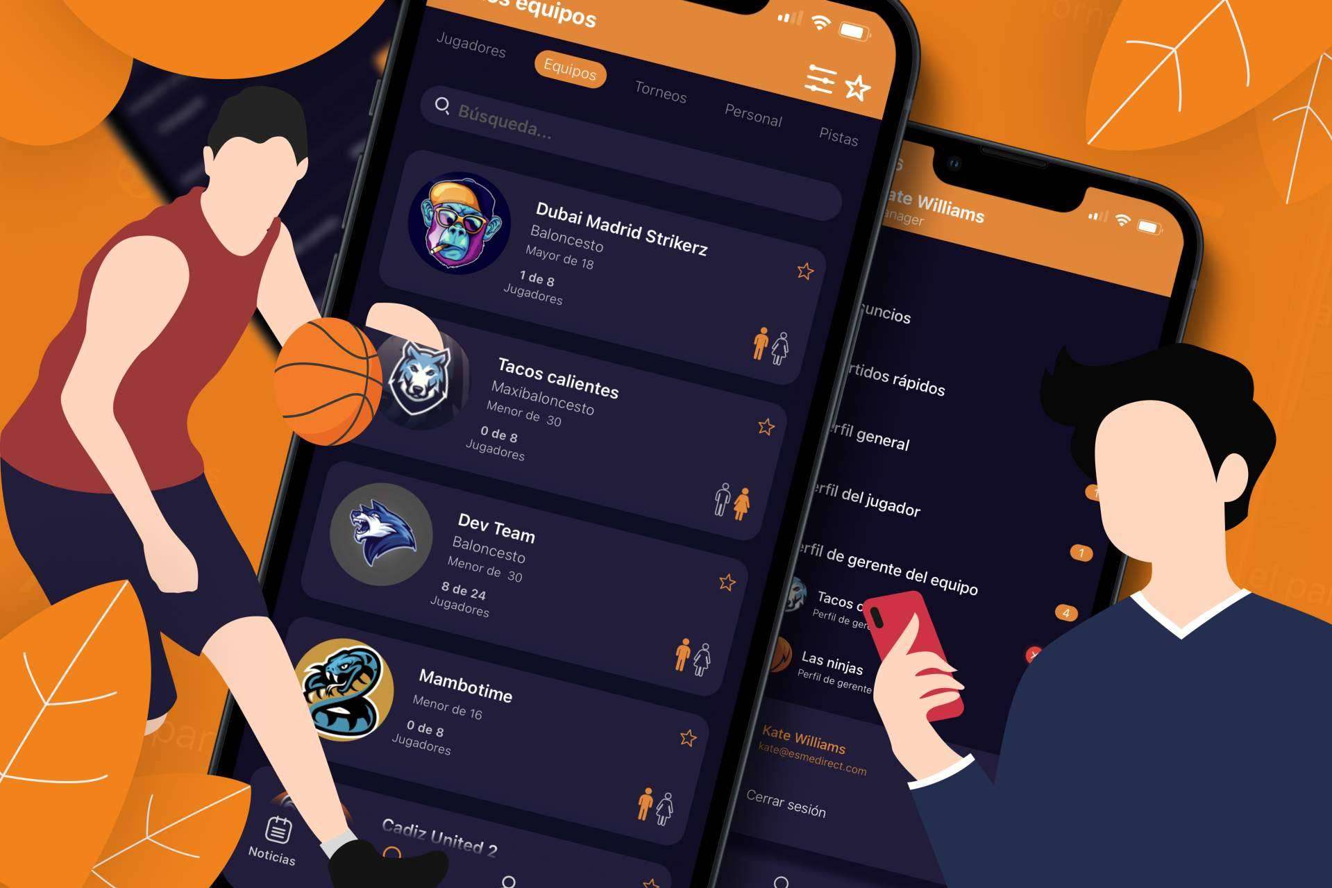 Una app para quien quiere jugar al baloncesto pero no sabe dónde y con quién, Esmesoft