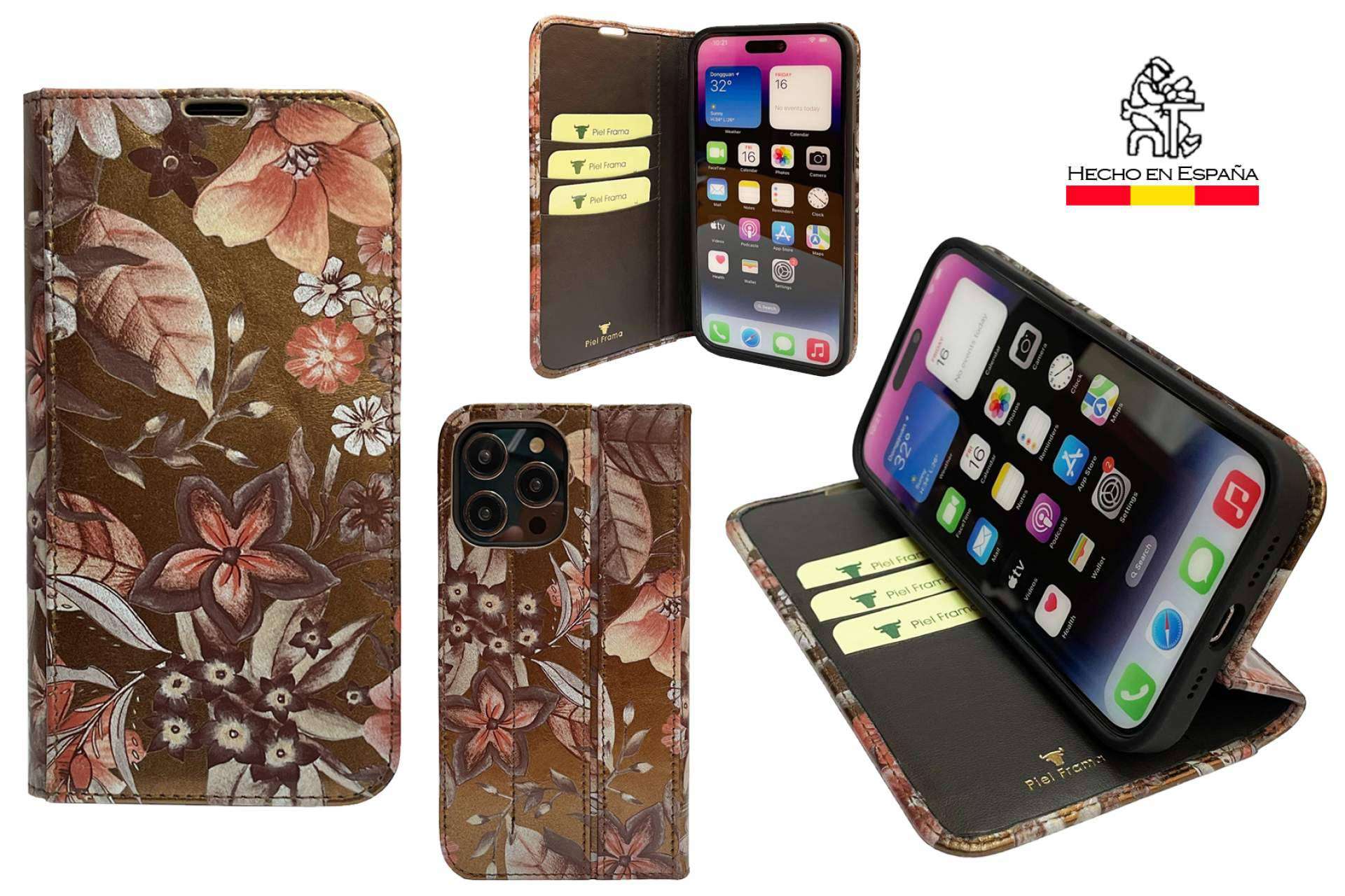 Las fundas de piel estilo libro para iPhone 14 Pro y iPhone 14 Pro Max, las protagonistas de la colección verano 2023