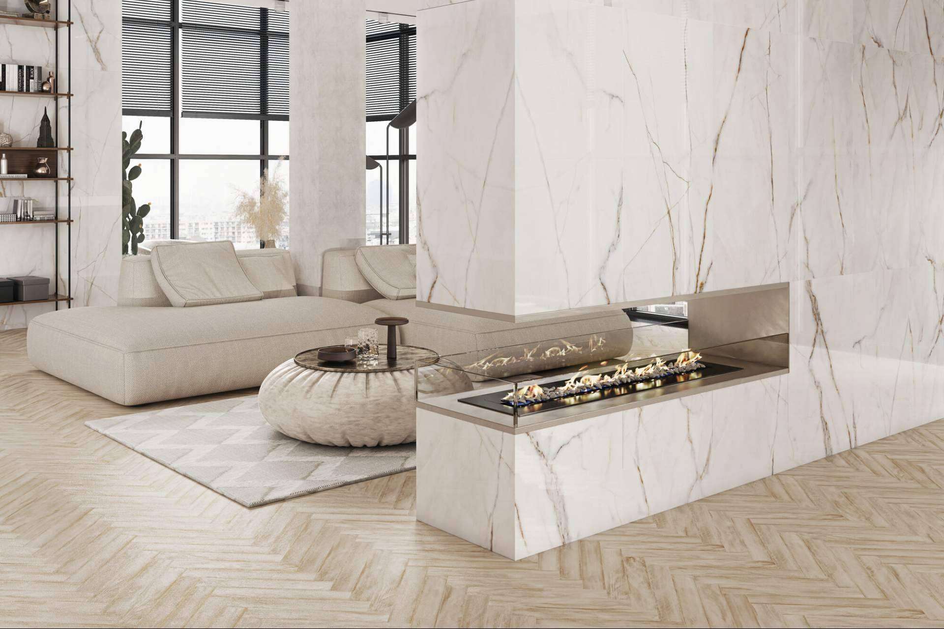 Varios modelos de suelo porcelánico de imitación de madera, en Interazulejo