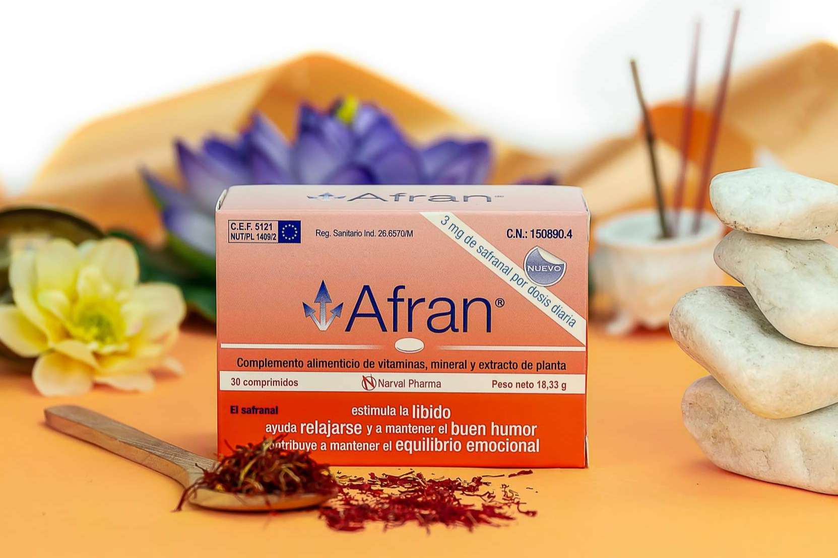El producto de Narval Pharma para recibir el otoño con motivación y buen humor es Afran