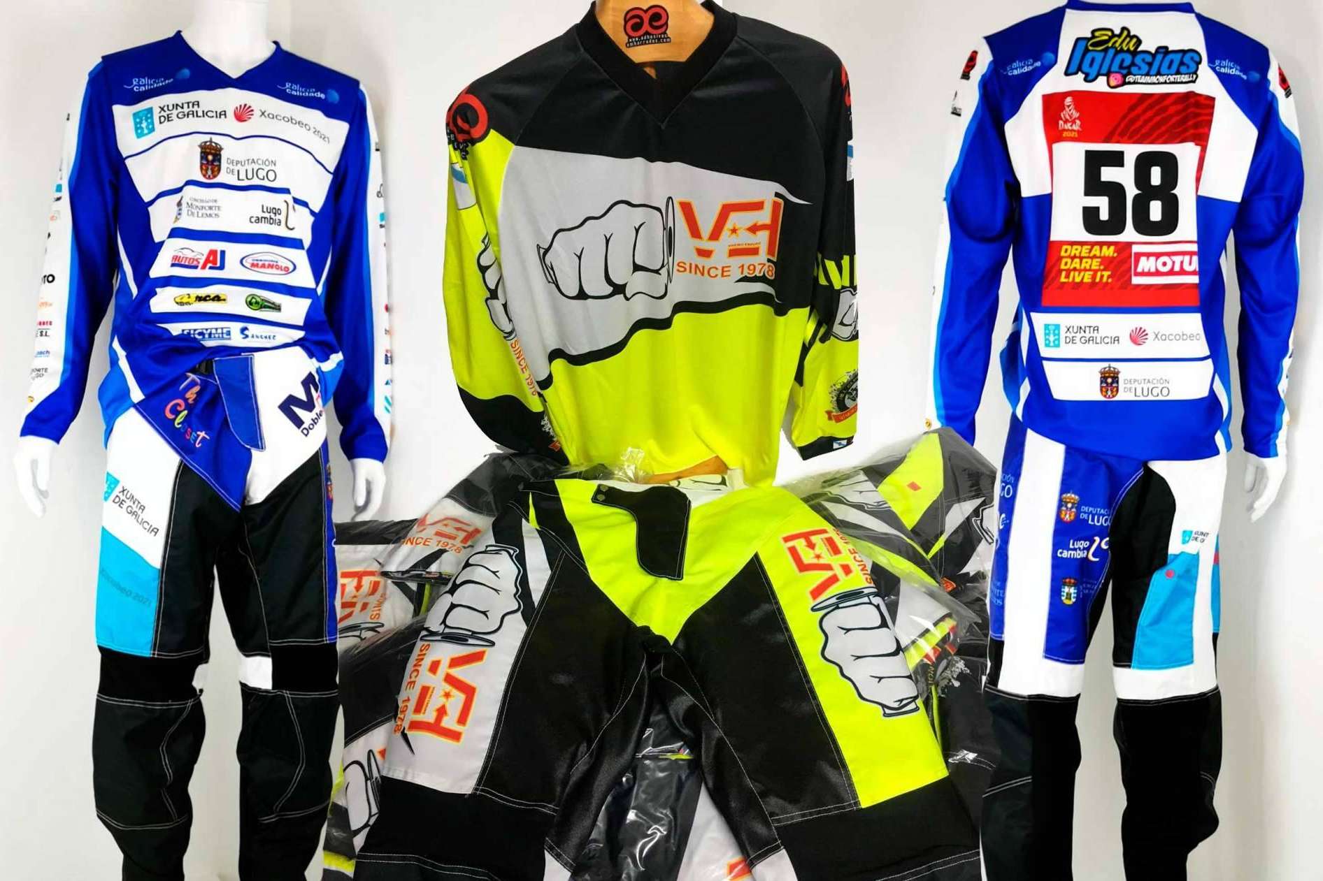 La línea de ropa personalizada que ofrece ADHESIVOSEMBARRADOS para los pilotos de moto