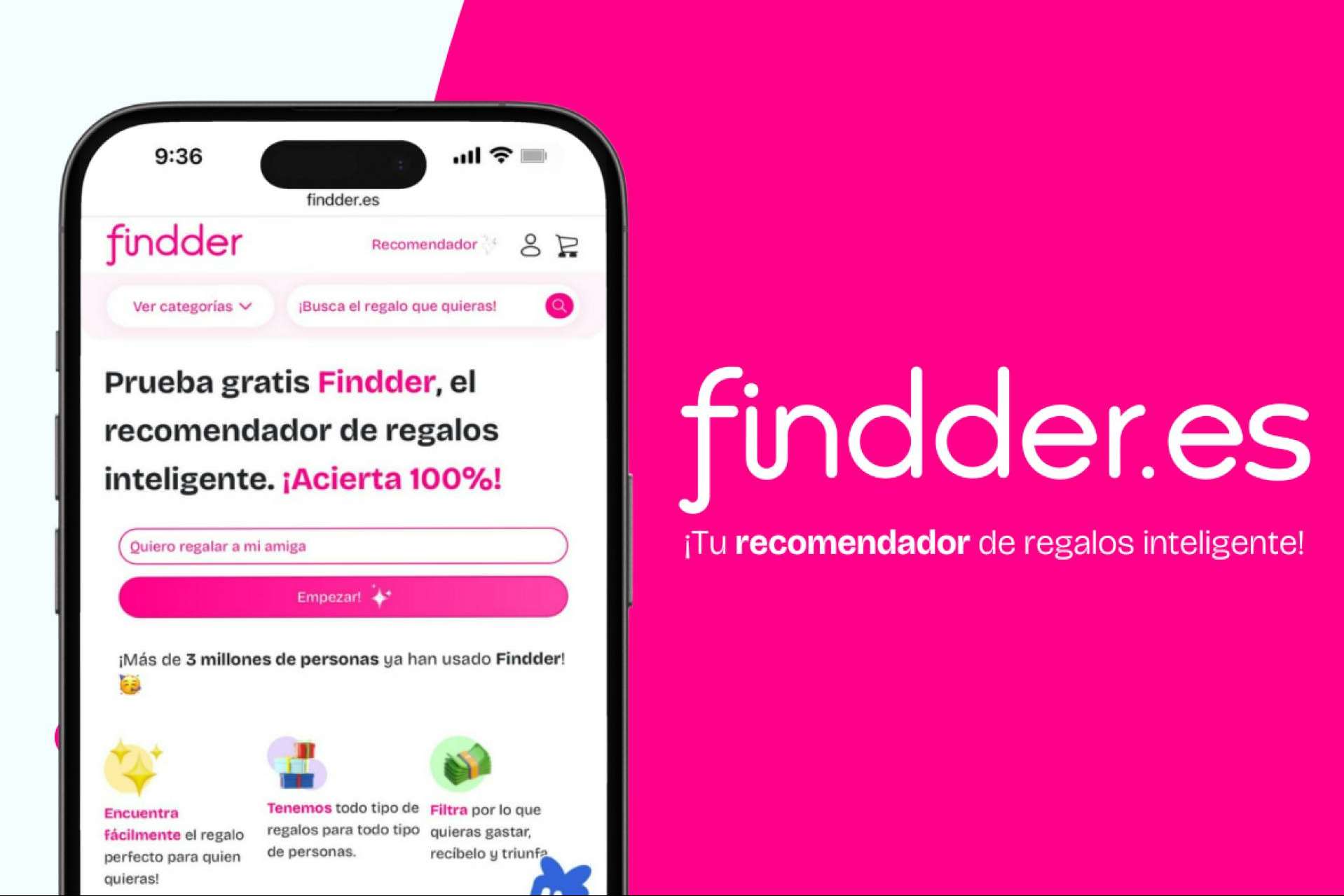 Findder revoluciona los regalos personalizados online con su recomendador inteligente
