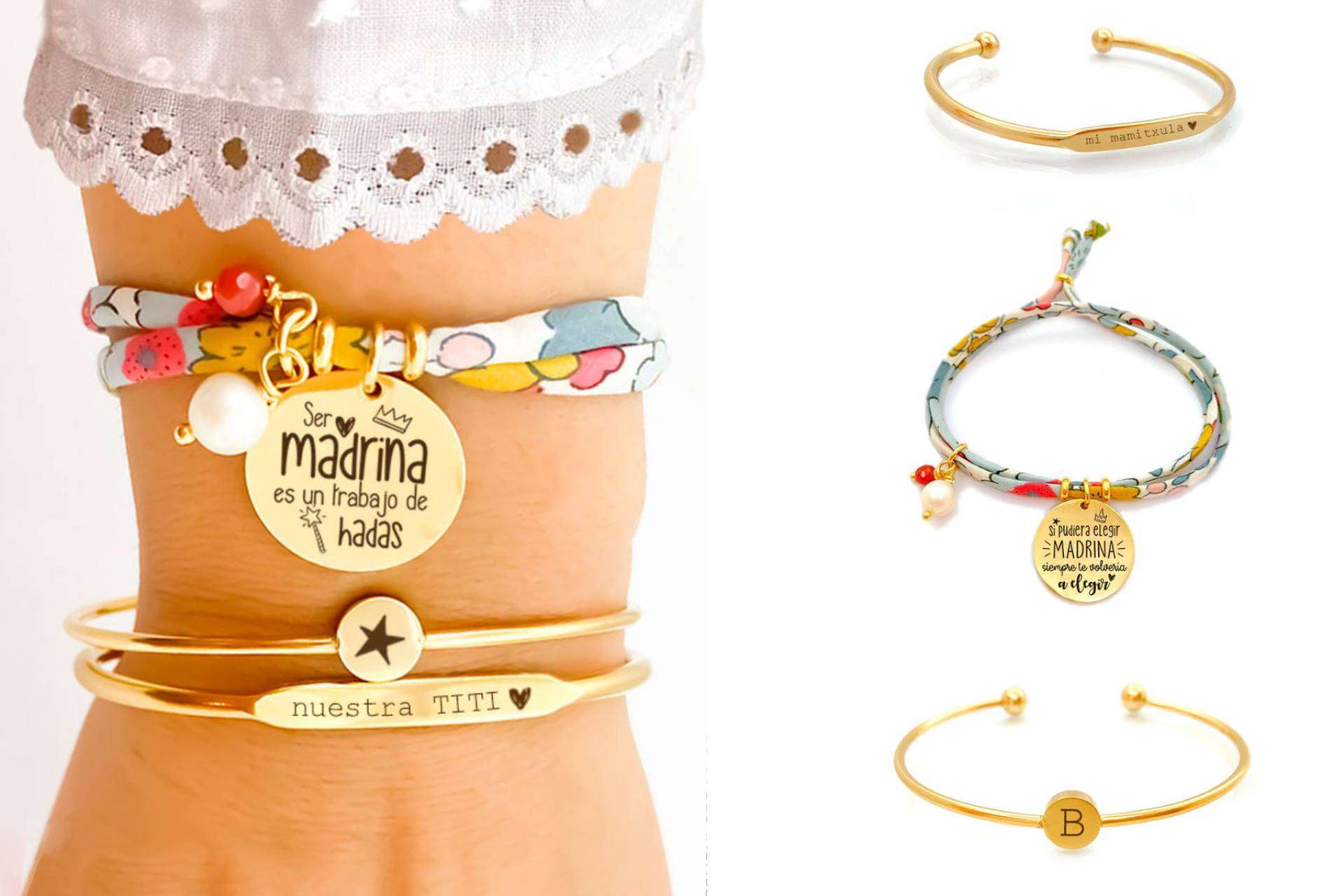 El verano se llena de color con las pulseras Liberty y el colgante virgen niña de Happy Pulseras