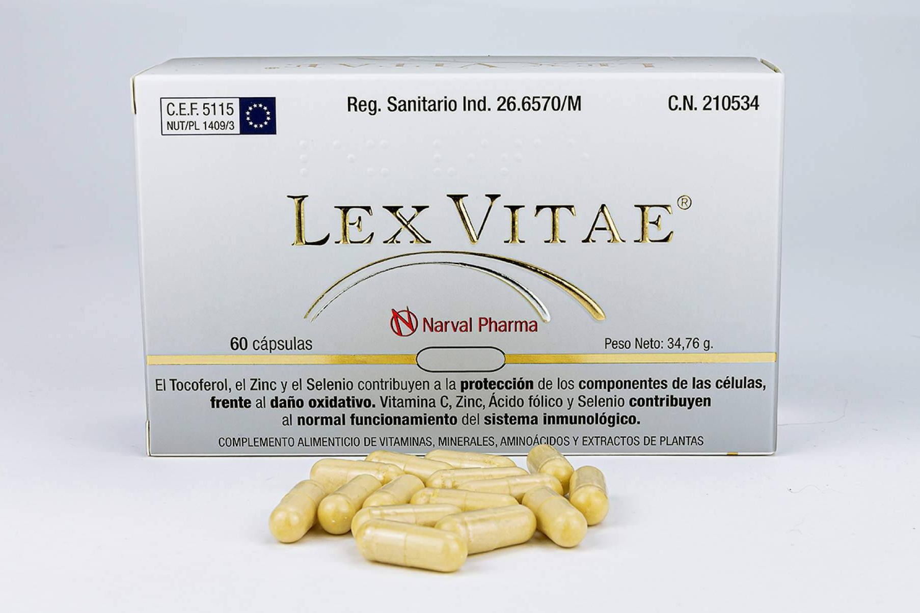 Antioxidante oral para piel y cabello; Lex Vitae de Narval Pharma concentra Q10 y vitaminas