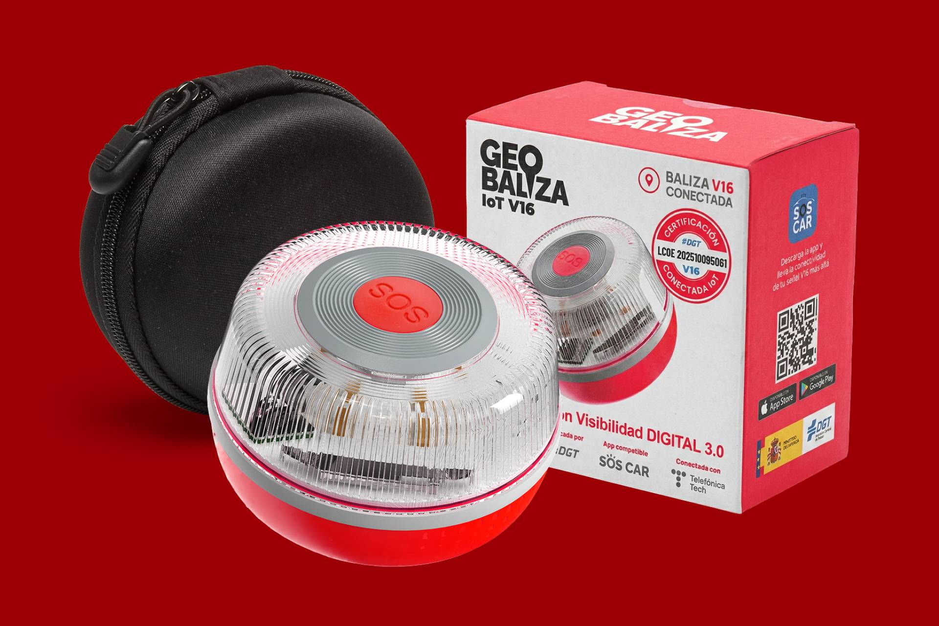 La baliza V16 de Geobaliza disponible a 23,95 euros en una promoción especial de Semana Santa