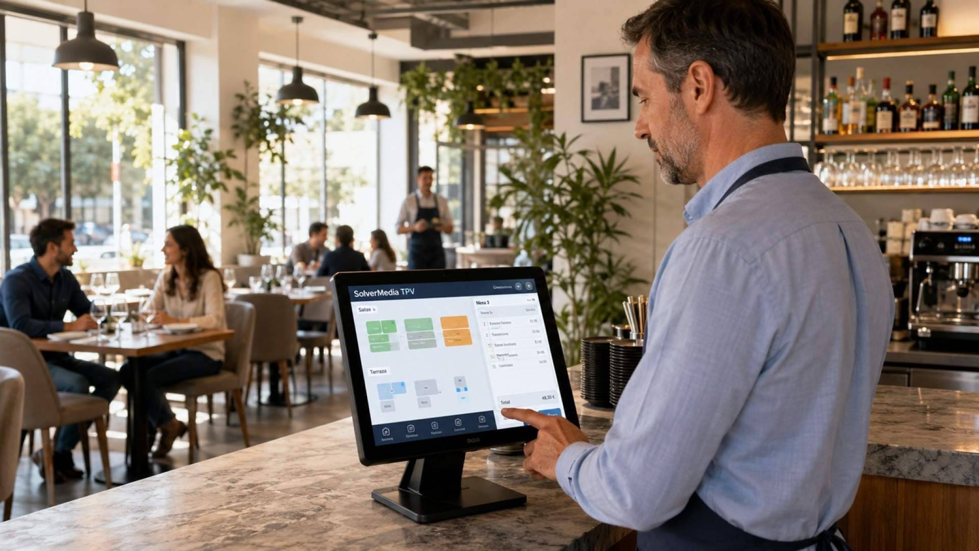 SolverMedia TPV Hostelería, el software para restaurantes y cafeterías que ordena mesas, comandas, cocina y caja desde una sola pantalla